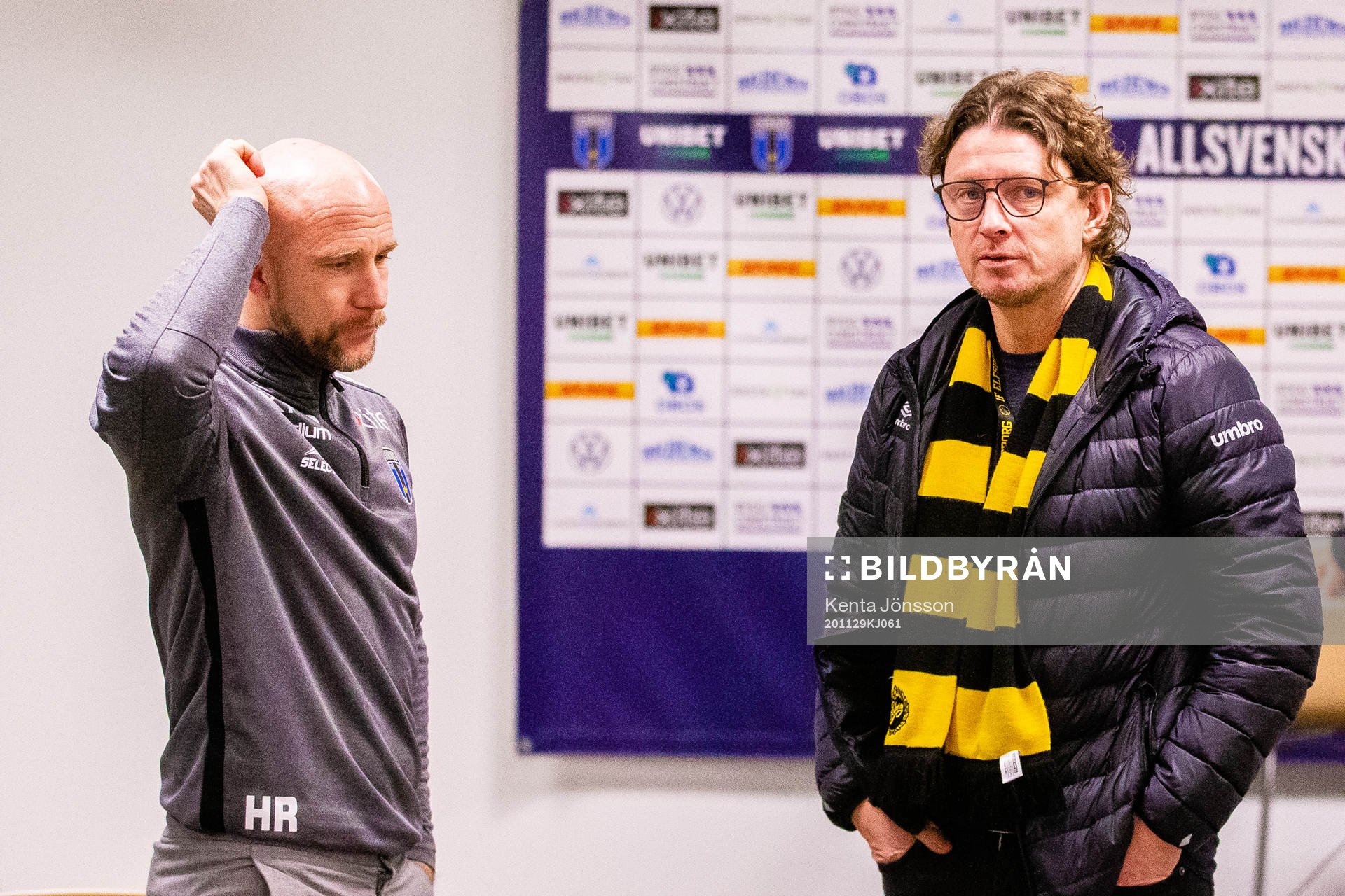 Sirius tränare Henrik Rydström och Elfsborgs klubbchef