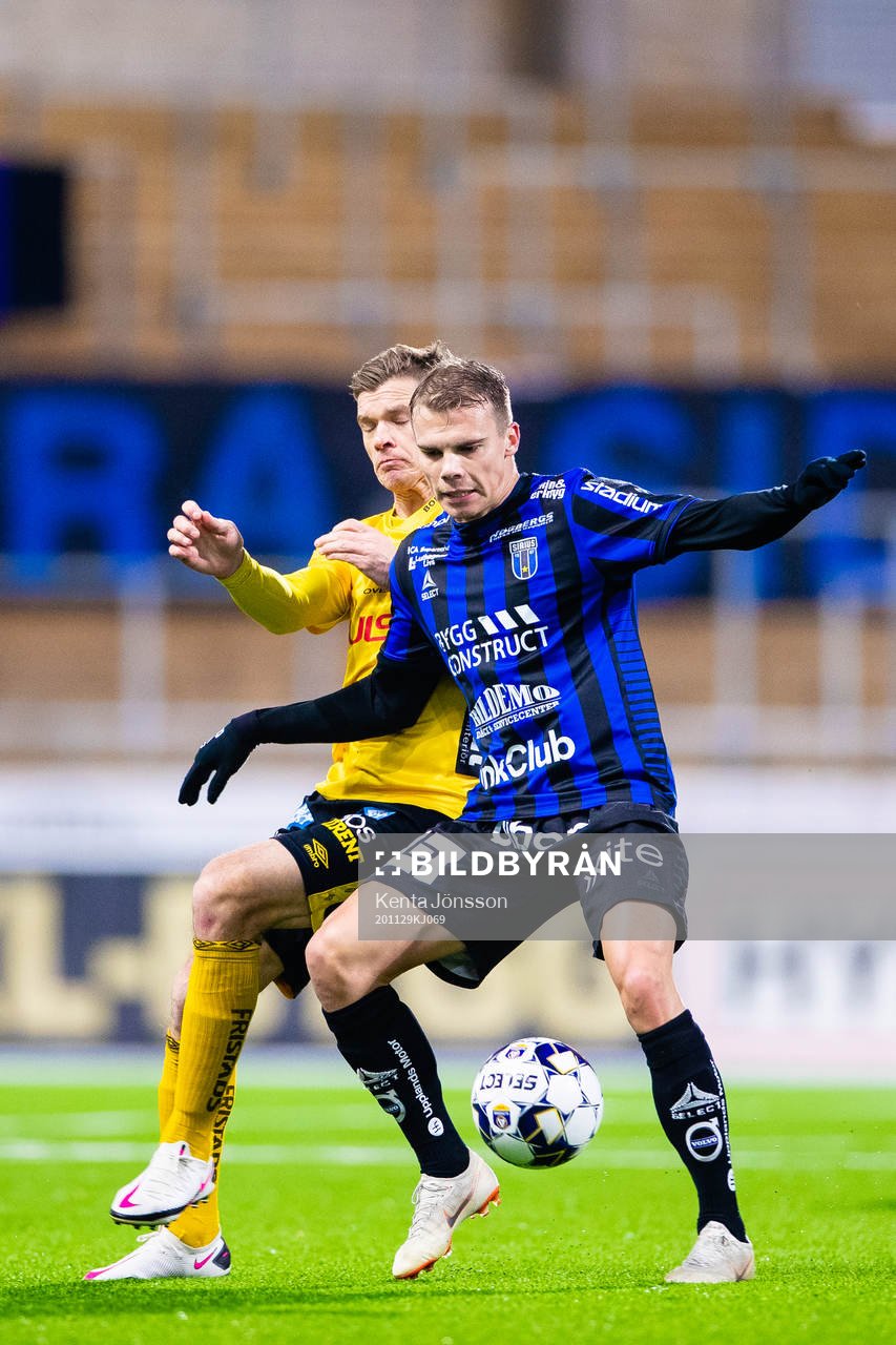Elfsborgs Samuel Holmén och Sirius Elias Andersson
