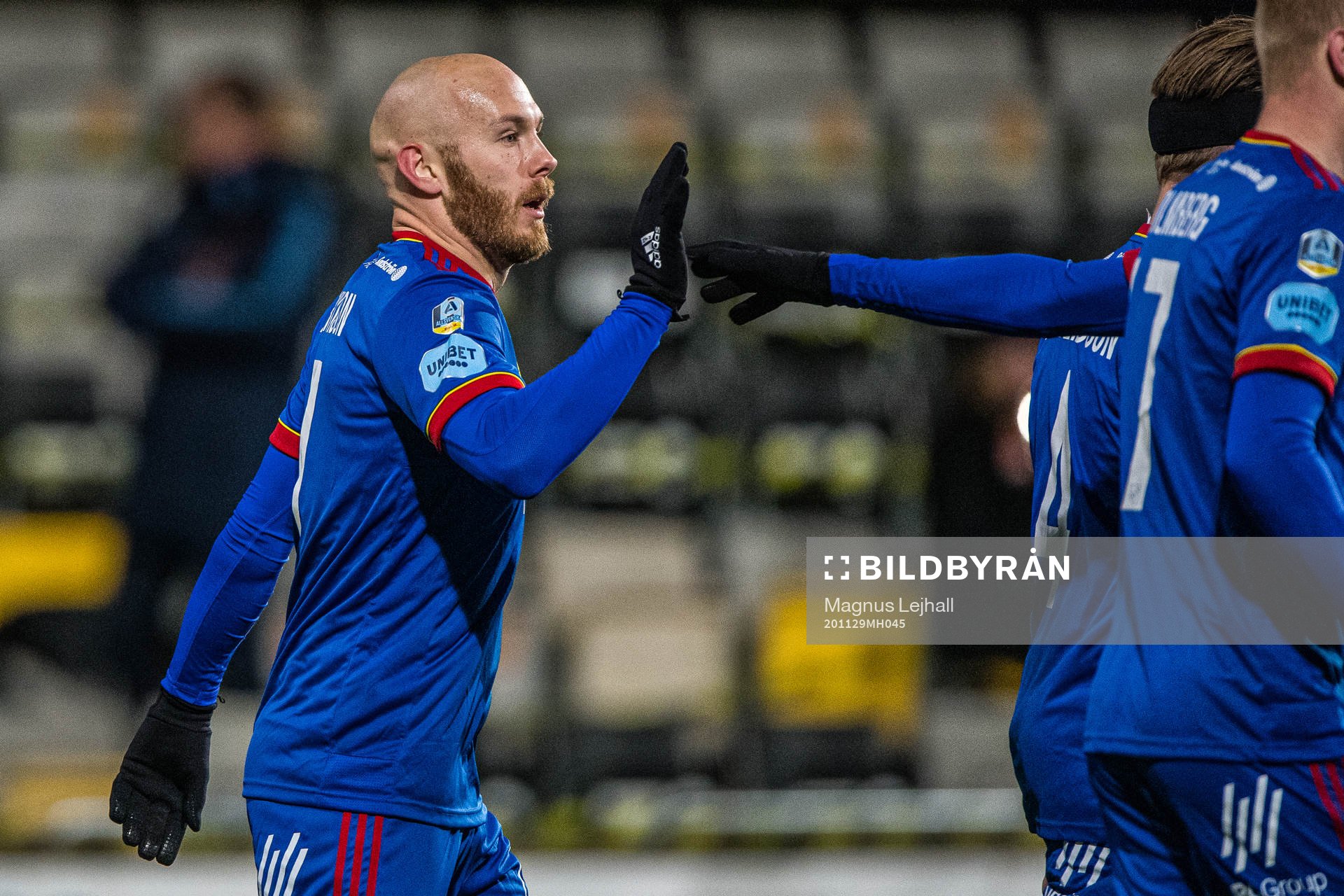 Djurgårdens Magnus Eriksson jublar