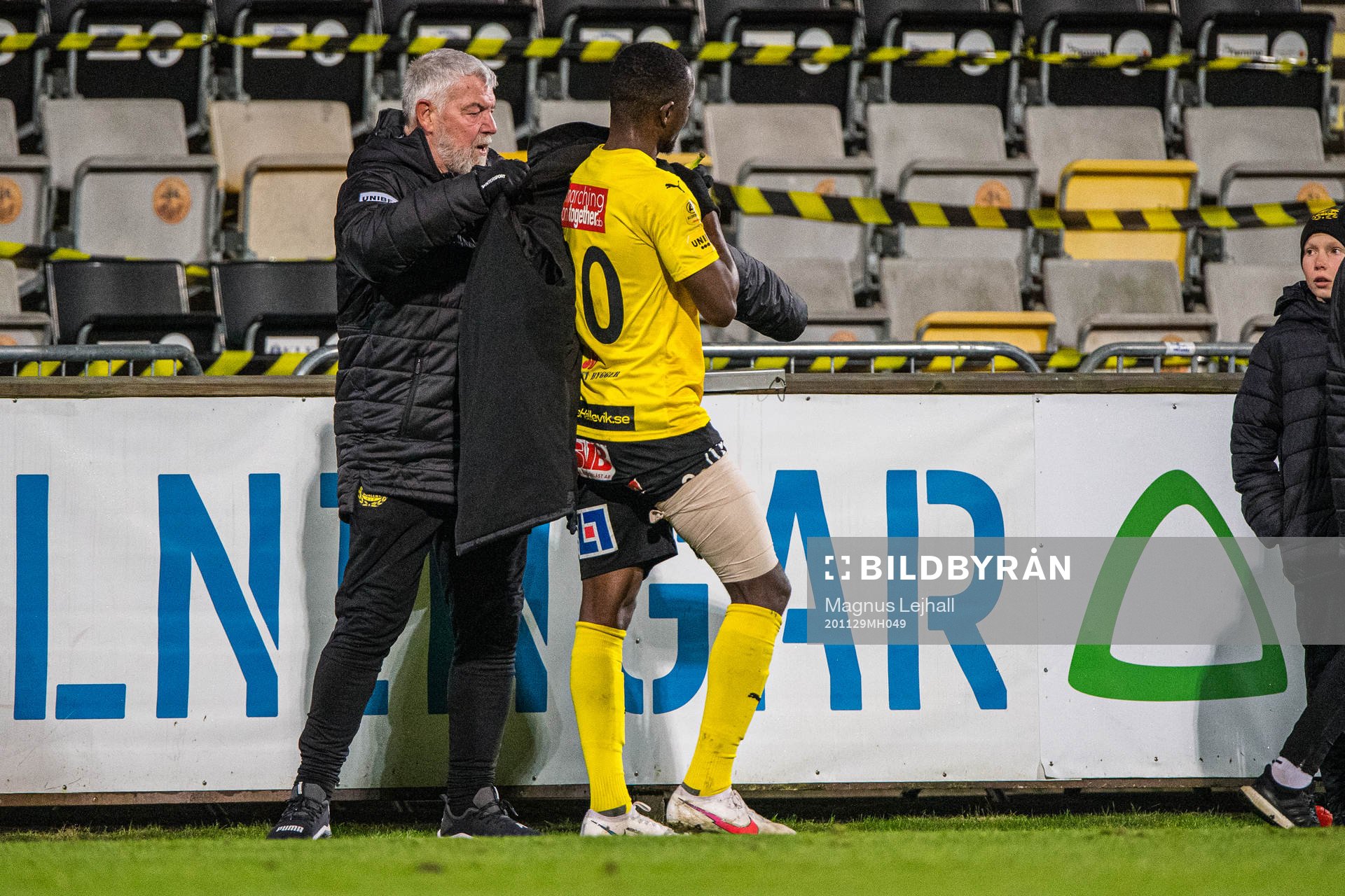 Mjällbys Moses Orwohicho Ogbu lämnar