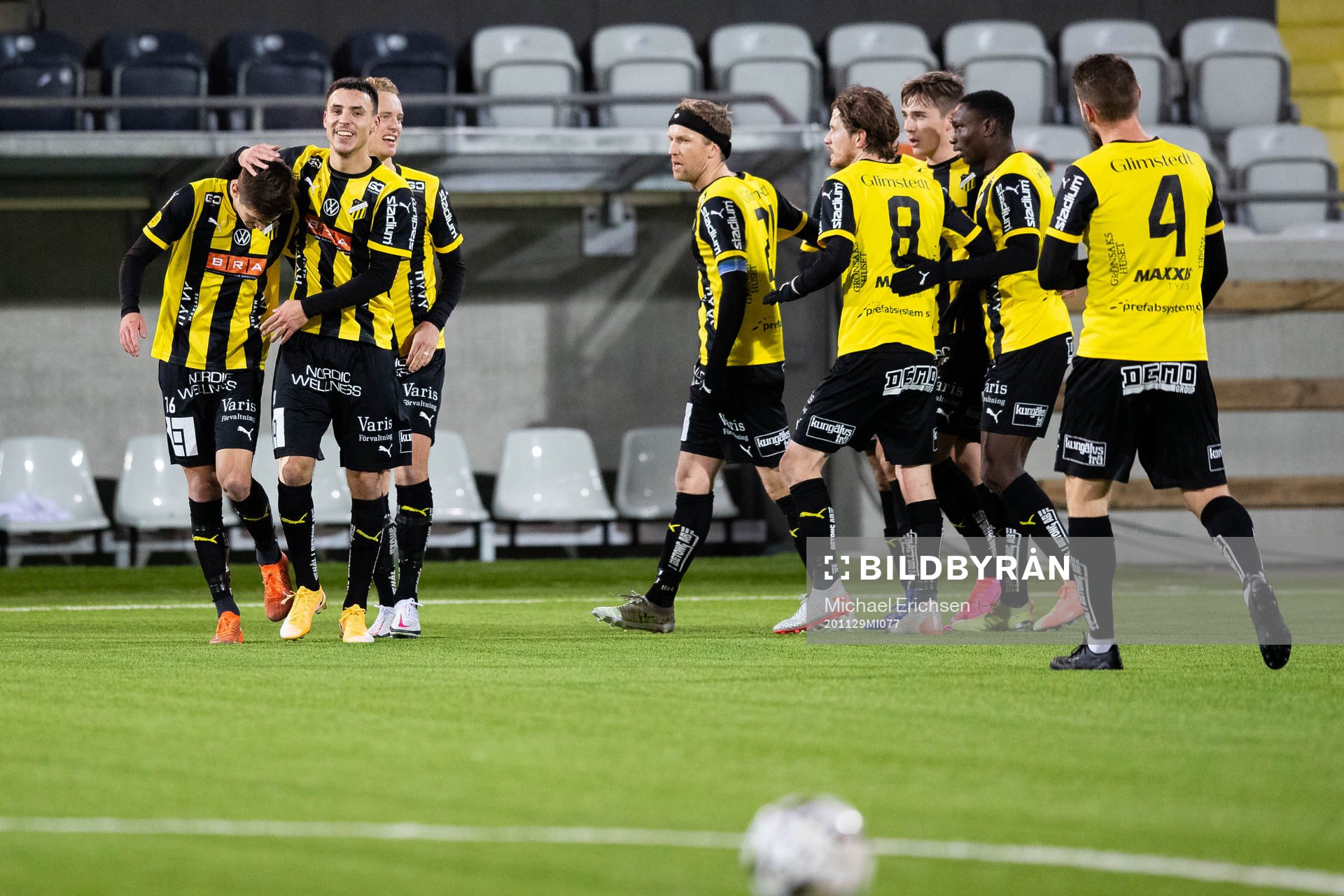 Häckens Leo Bengtsson jublar
