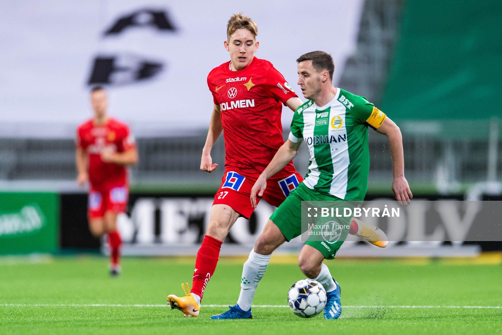 IFK Norrköpings Isak Bergmann Johannesson och Hammarbys