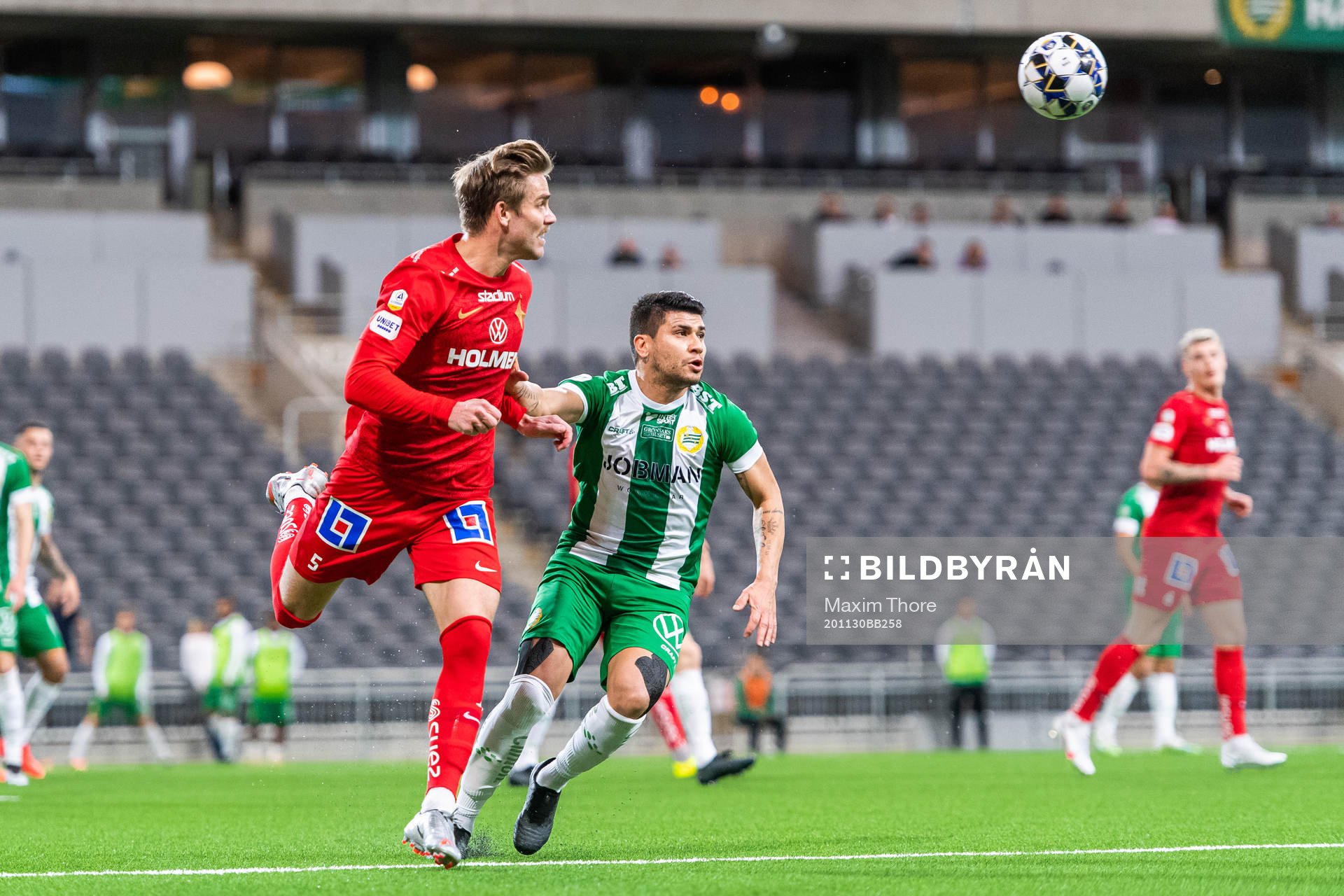IFK Norrköpings Christoffer Nyman och Hammarbys Paulinho