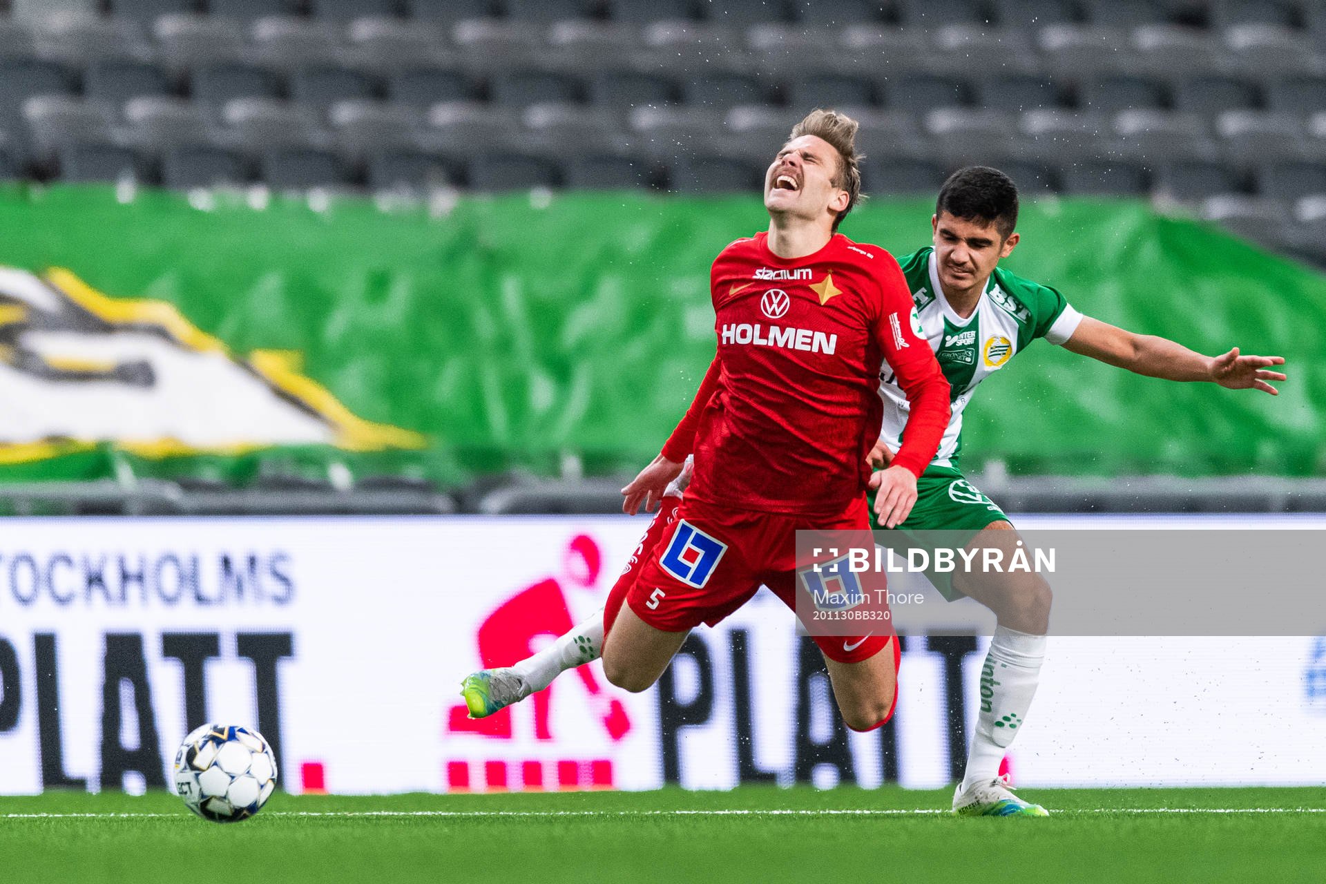 IFK Norrköpings Christoffer Nyman och Hammarbys Aimar Sher