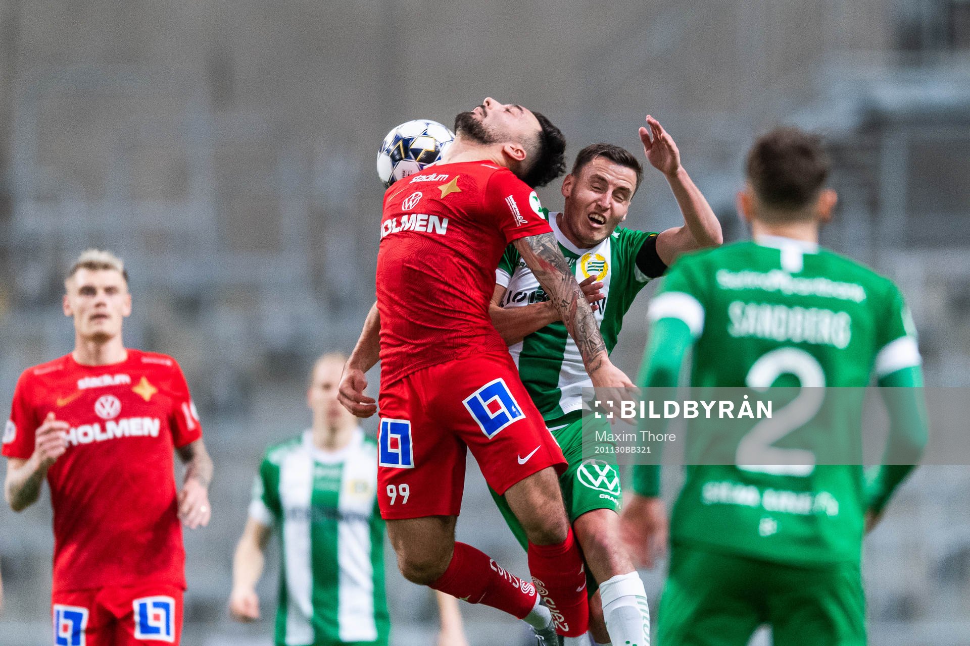 IFK Norrköpings Sead Haksabanovic och Hammarbys Jeppe
