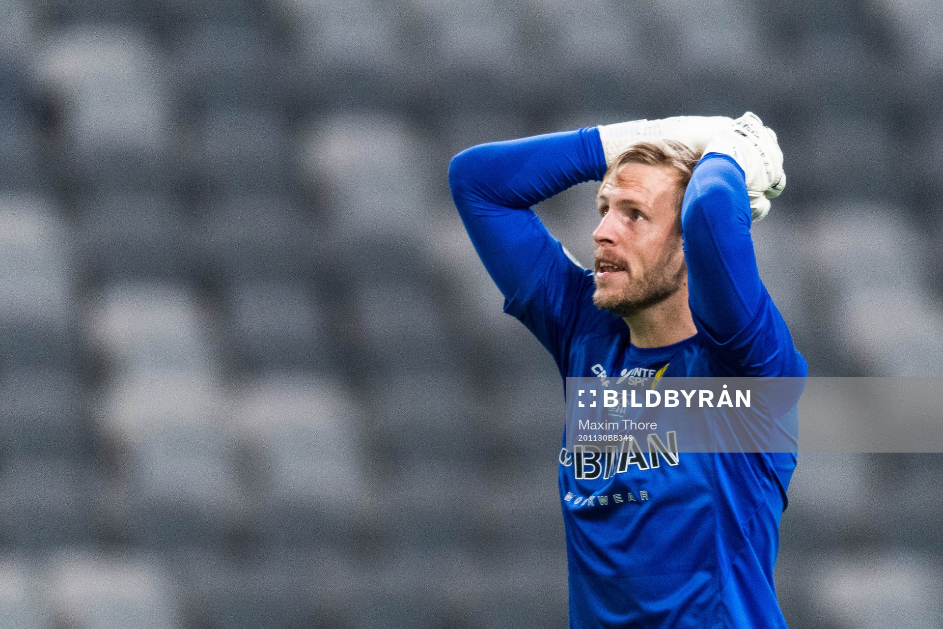 Hammarbys målvakt David Ousted deppar