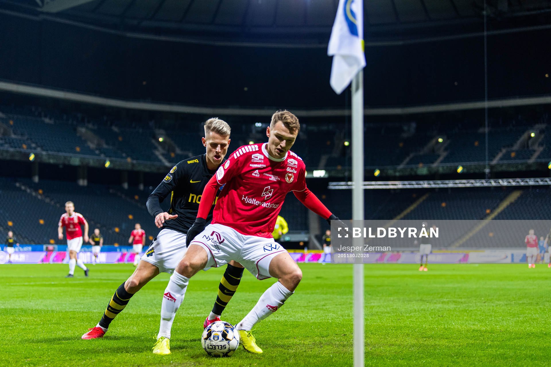 s Bojan Radulovic och Kalmars Piotr Johansson