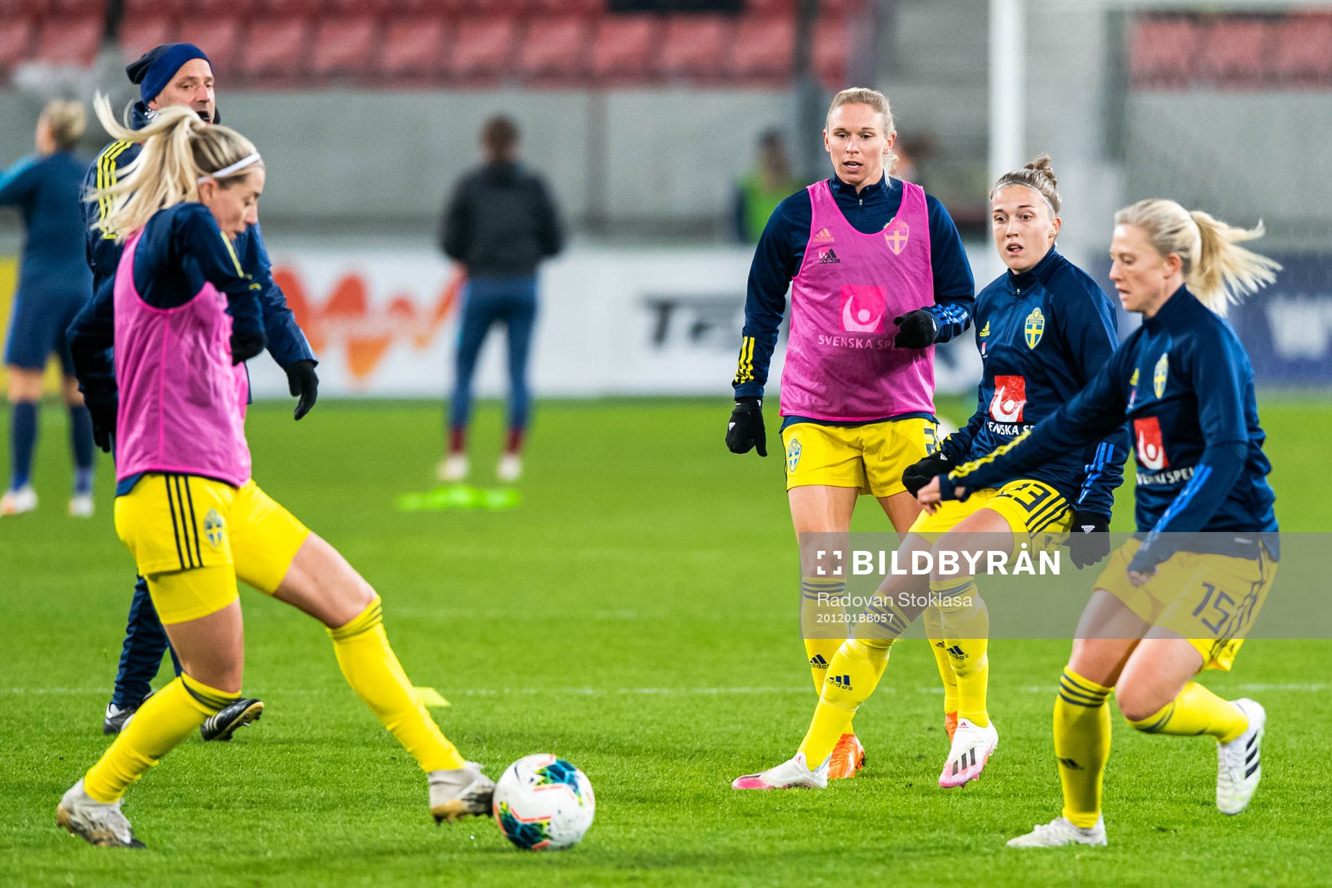 Jonna Andersson, Amanda Ilestedt and Rebecka Blomqvist of