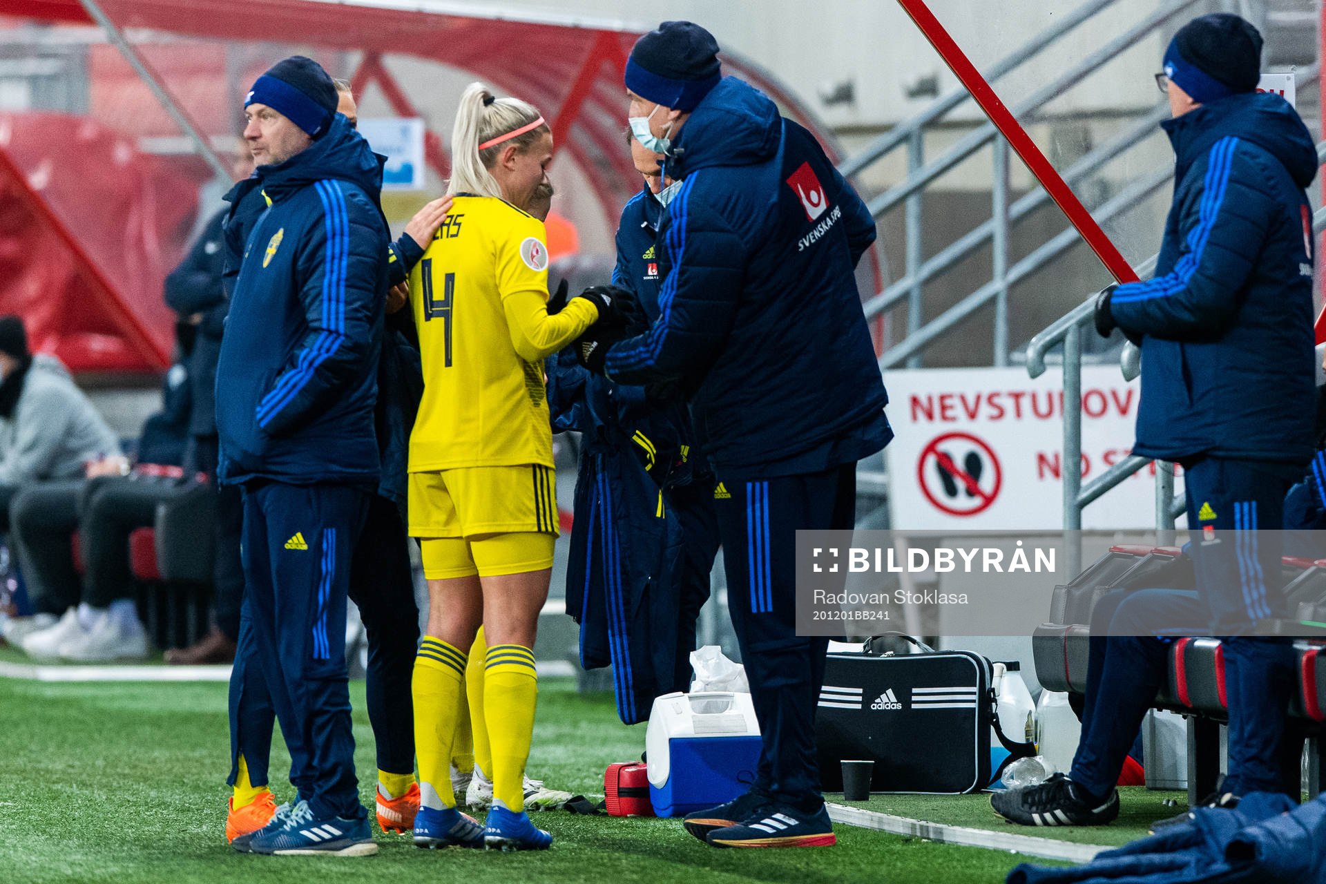 Hanna Glas of Sweden is substituted