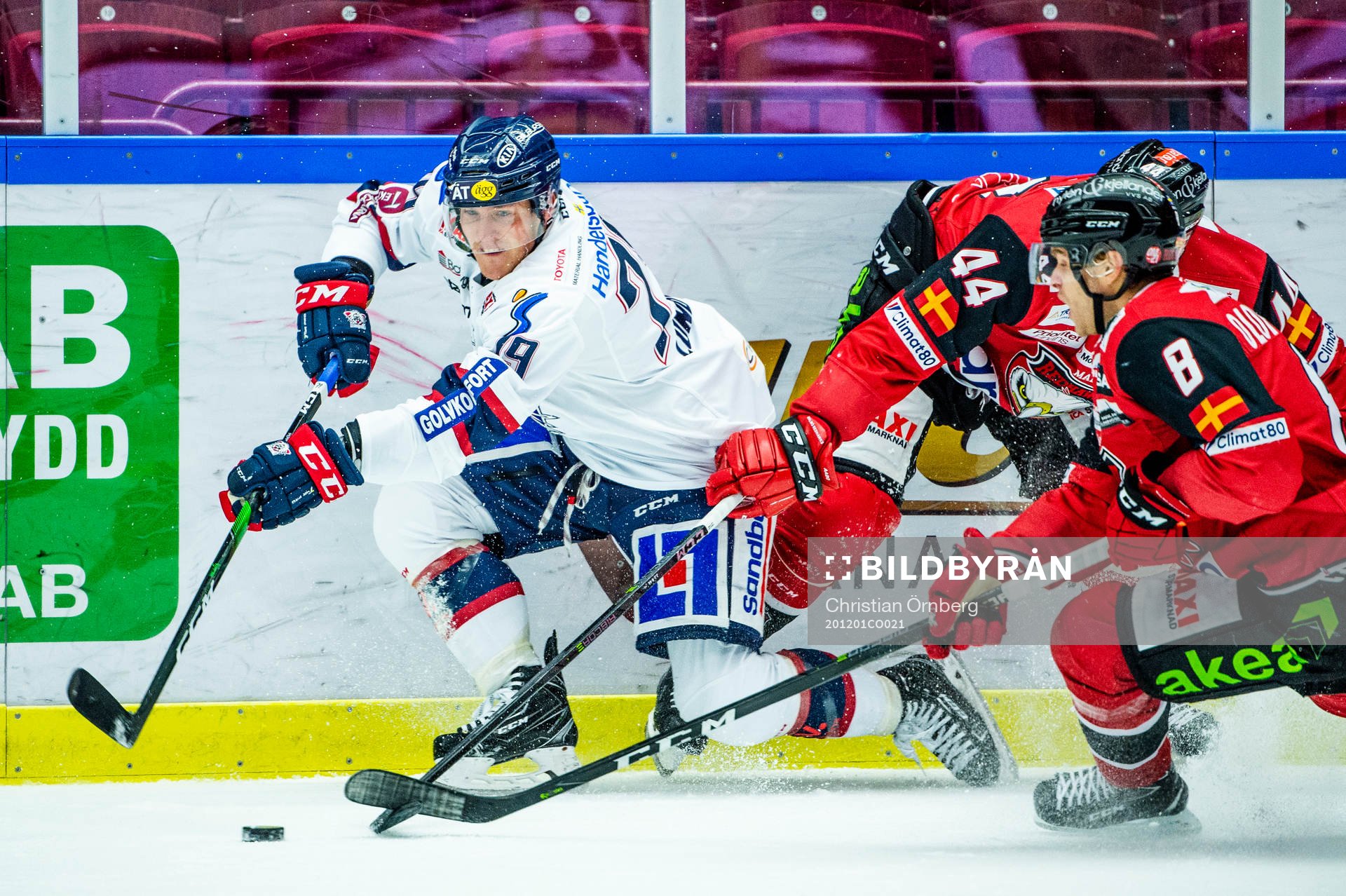 Linköpings Patrik Lundh mot Malmö Redhawks Jesper Jensen