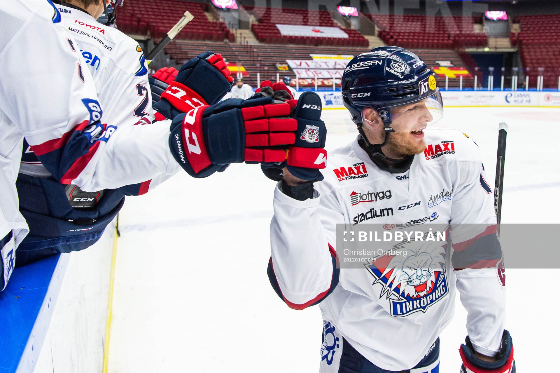 Linköpings Niko Ojamäki jublar