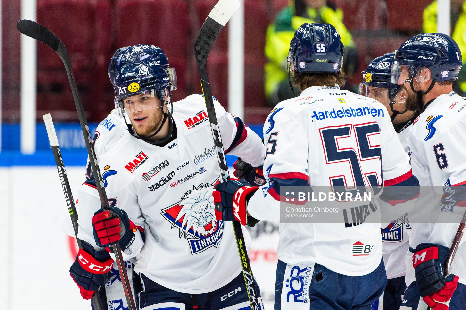 Linköpings Niko Ojamäki jublar