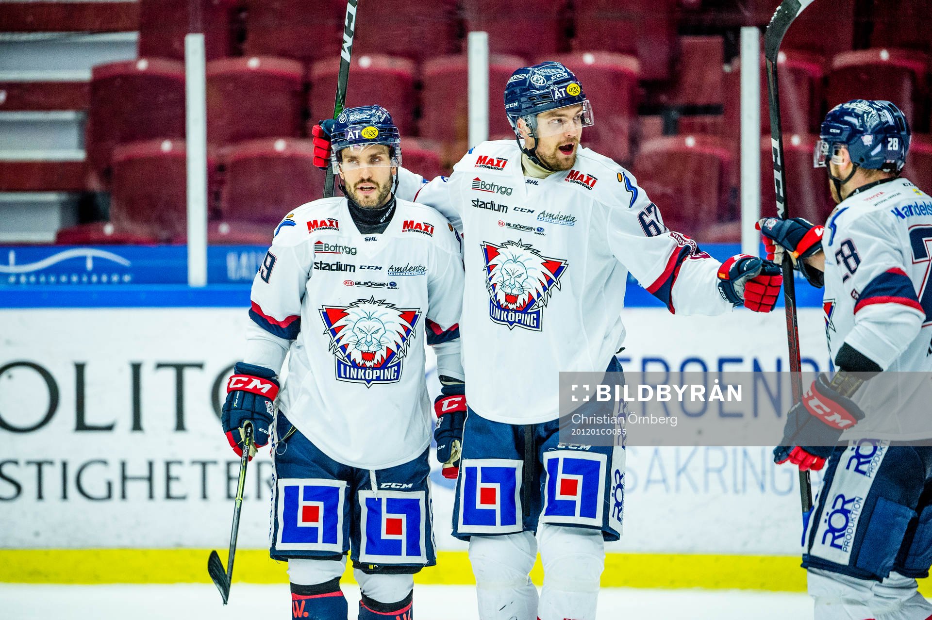 Linköpings Oula Palve, Jarno Kärki och Jaakko Rissanen