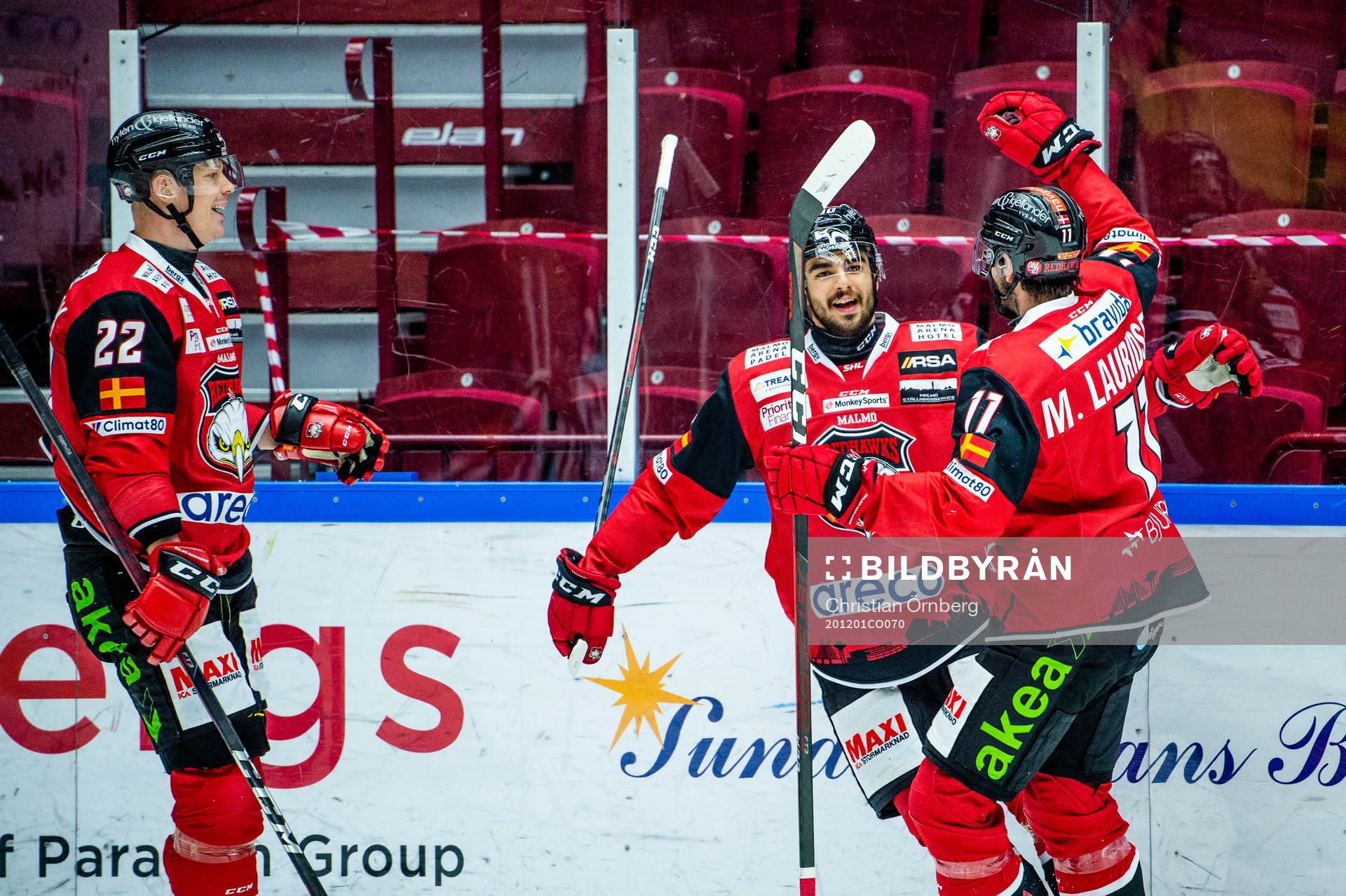 Malmö Redhawks Joseph Veleno jublar