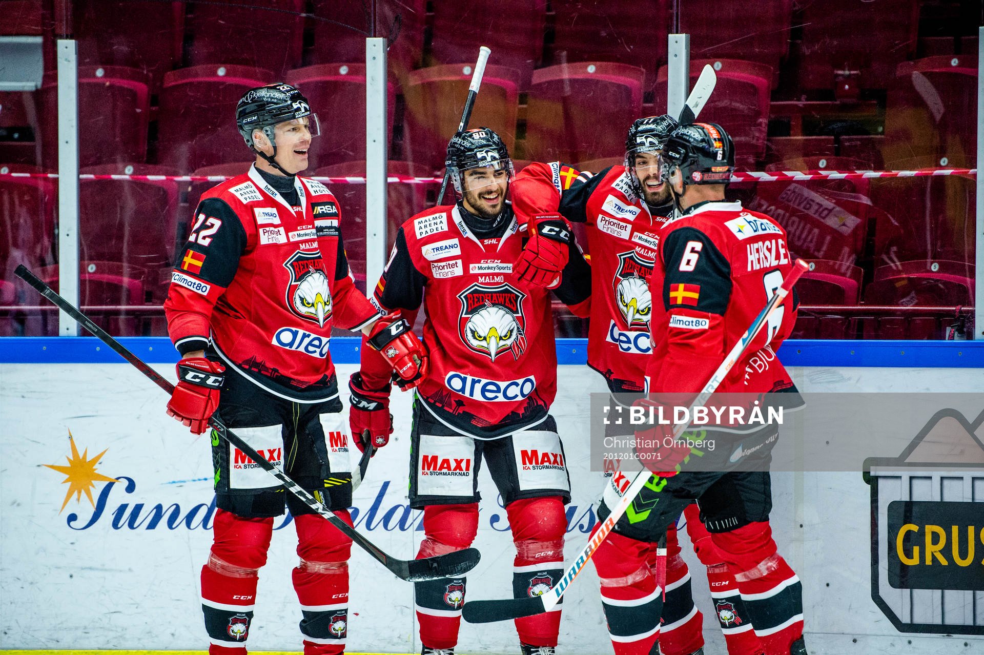 Malmö Redhawks Joseph Veleno jublar