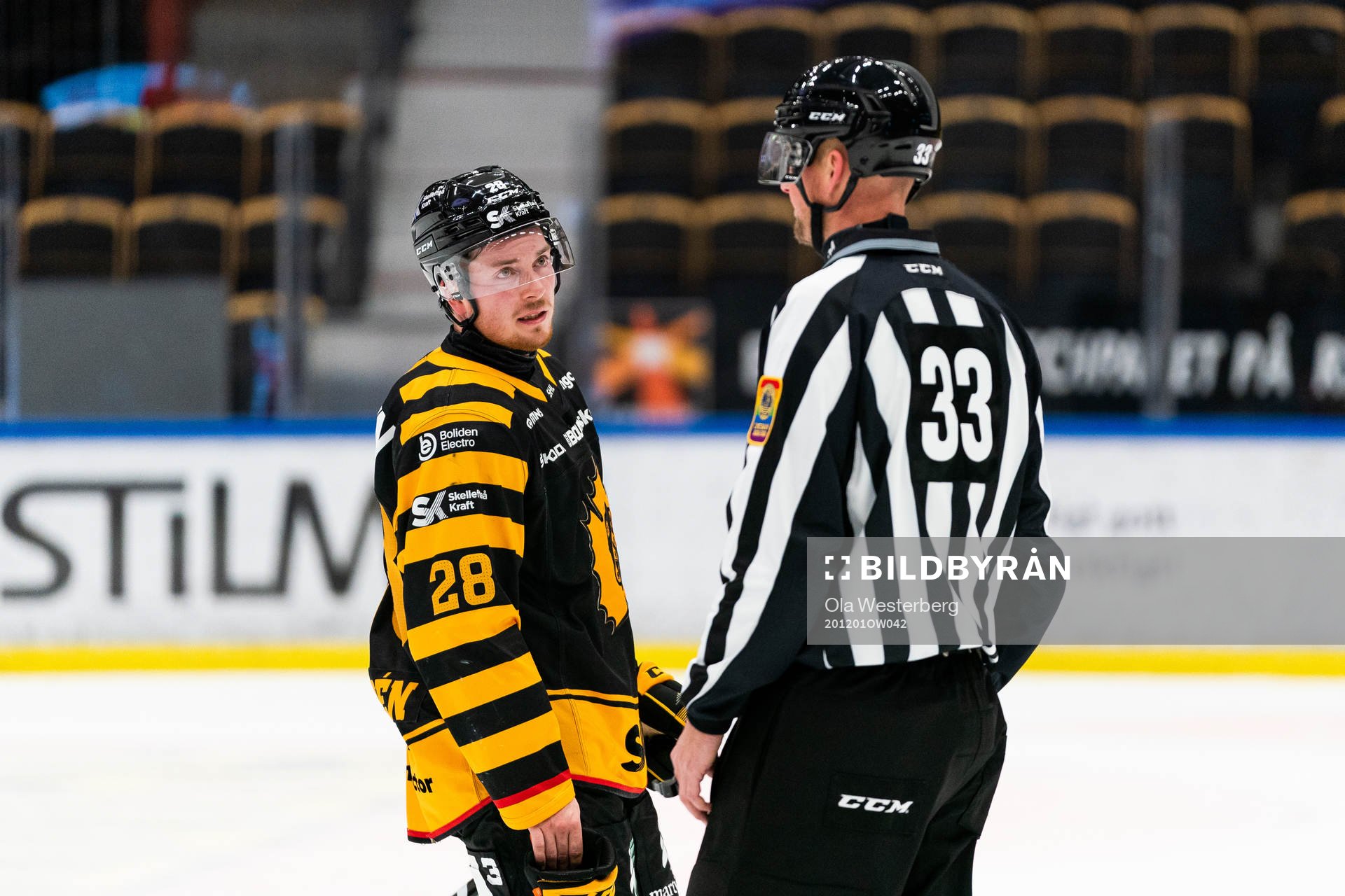 Skellefteås Jesper Frödén får matchstraff och