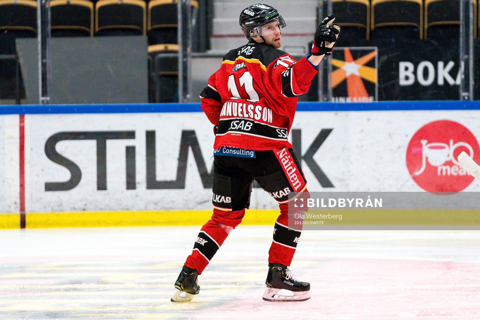 Luleås Petter Emanuelsson jublar