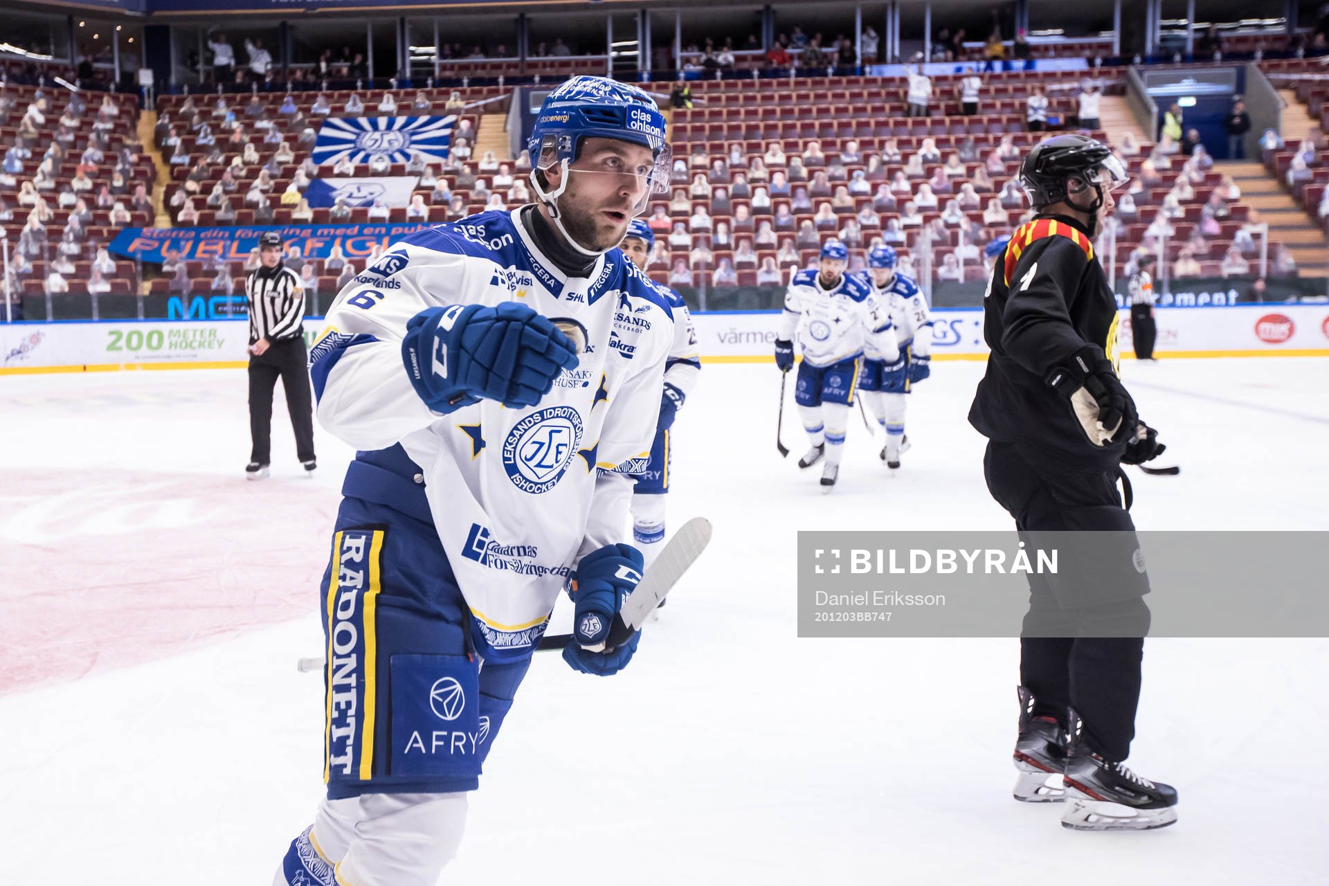 Leksands Daniel Gunnarsson jubel