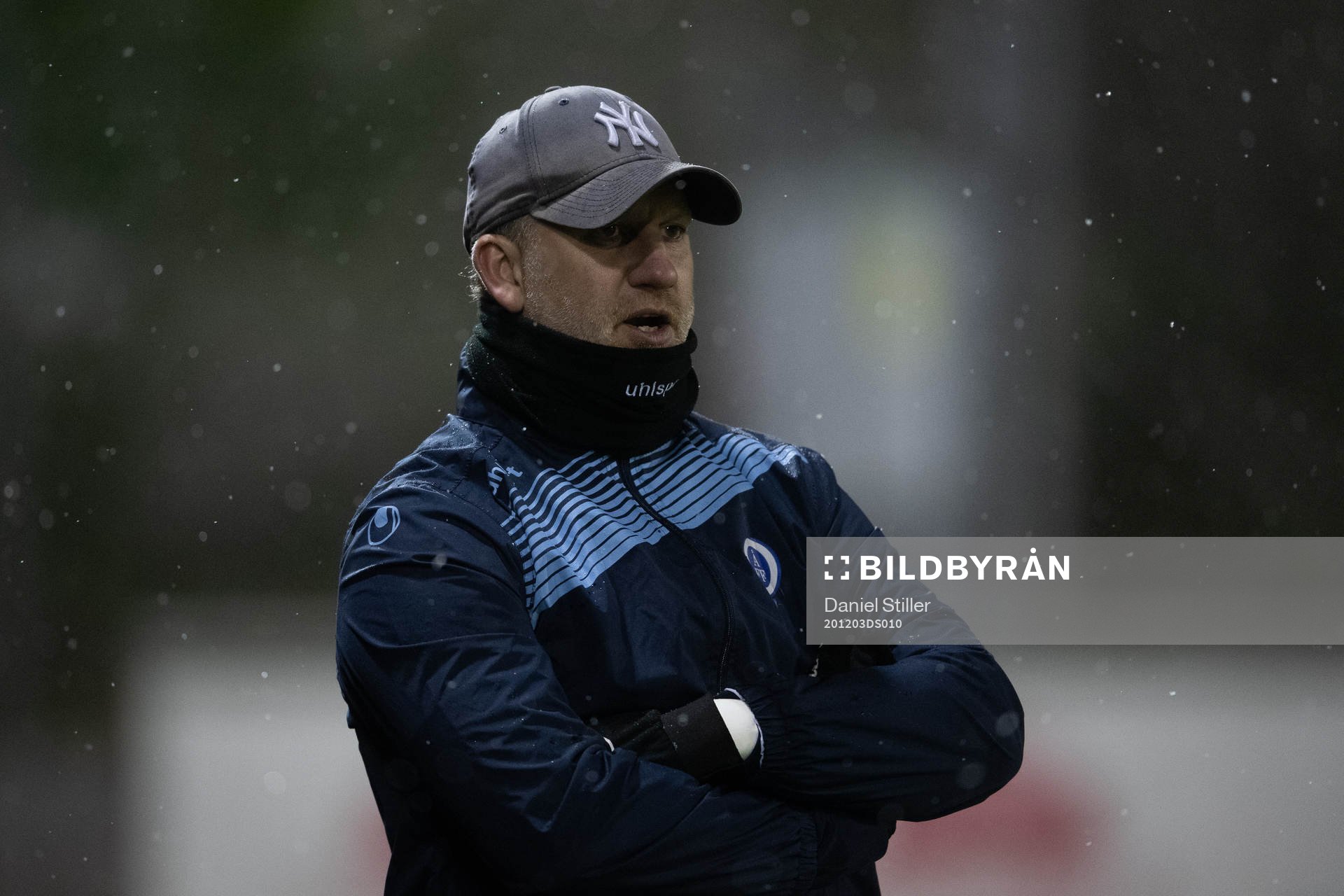 Åtvidabergs tränare Jesper Ny under fotbollsmatchen mellan Västra Frölunda och Åtvidaberg i kvalet till division 1 den 3 december 2020 i Göteborg.