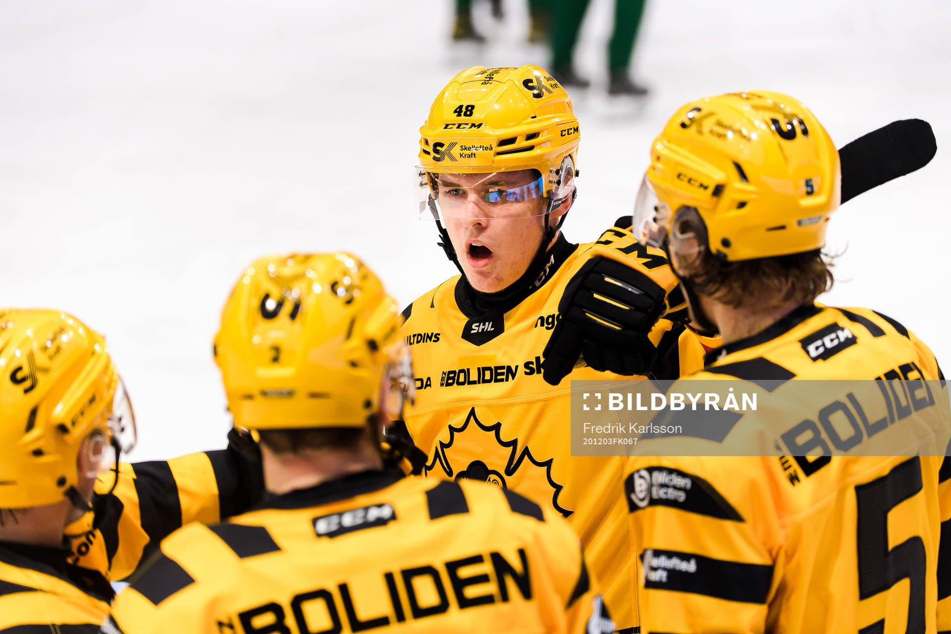 Skellefteås Jonatan Berggren jublar