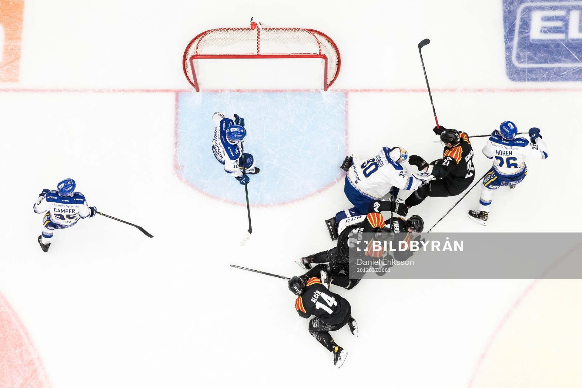 Brynäs Johan Alcén och Brynäs Linus Ölund och Brynäs