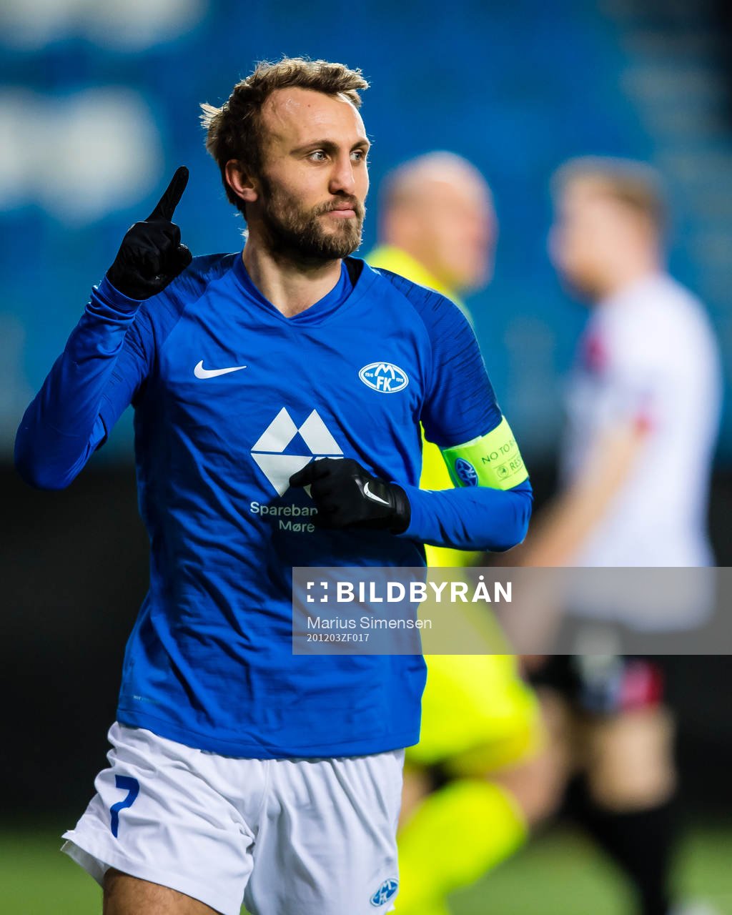 Magnus Wolff Eikrem of Molde celebrates