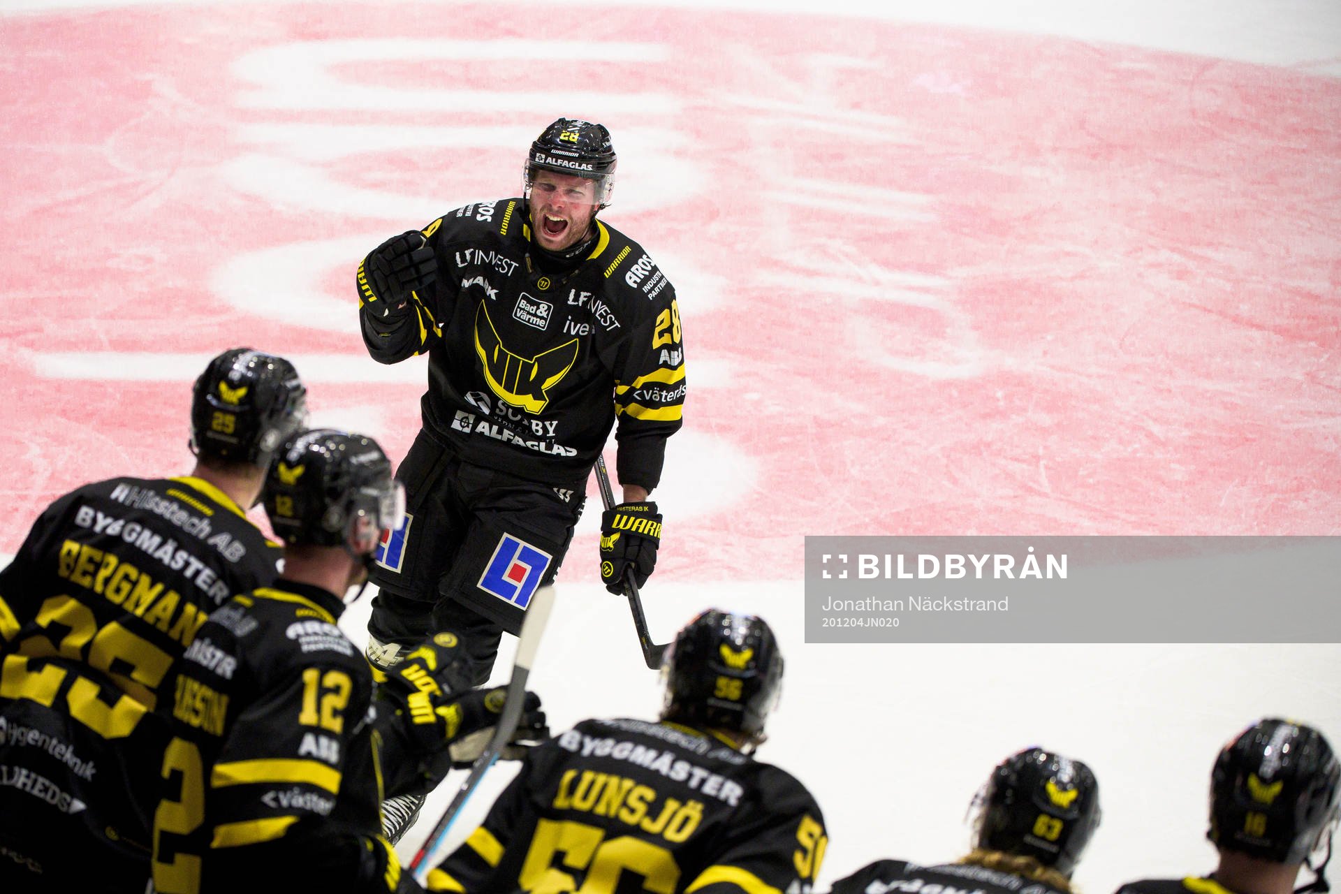 Västerås Lukas Zetterberg jublar