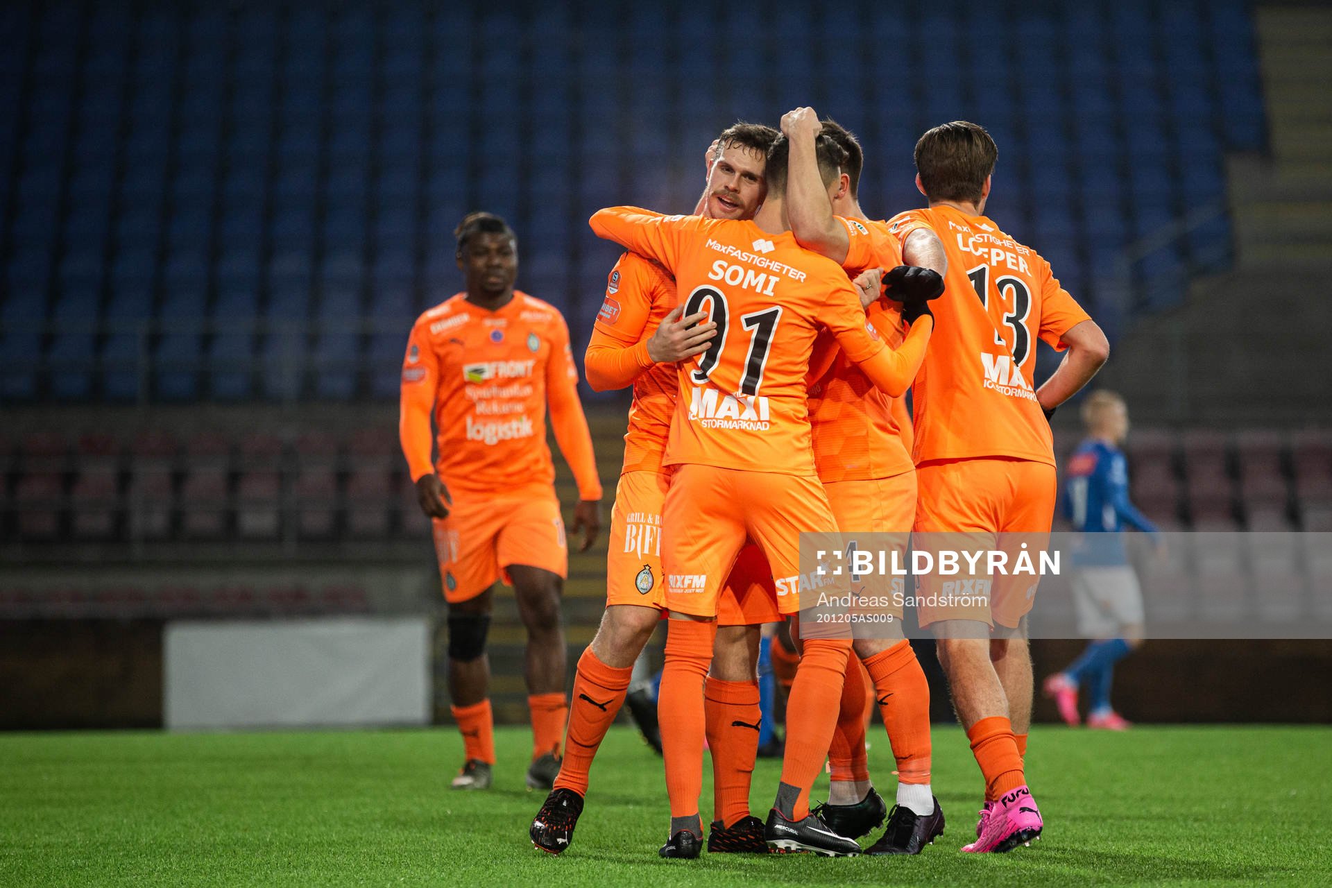 AFC Eskilstunas Jesper Manns jublar