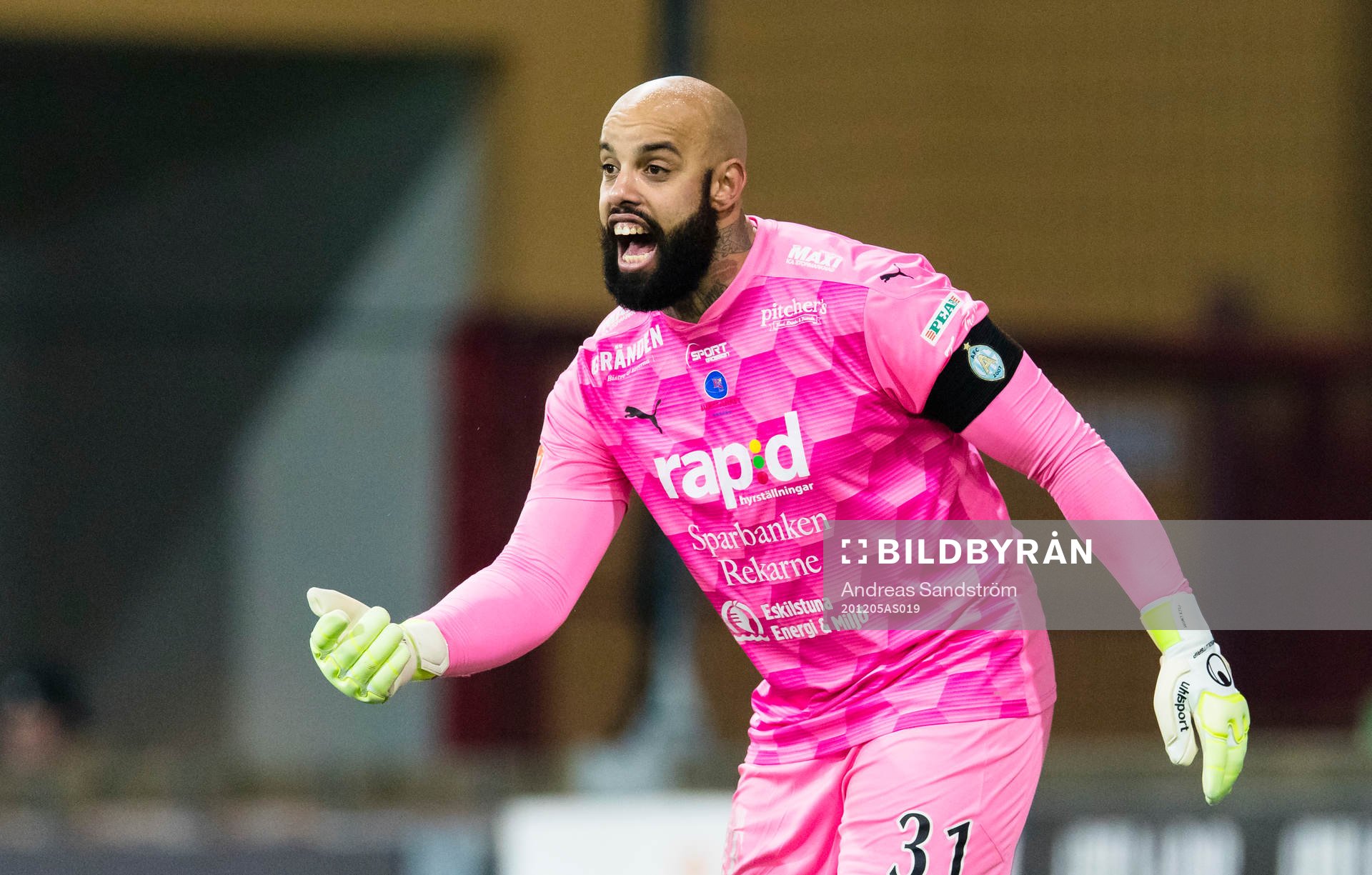 AFC Eskilstunas målvakt Joshua Wicks