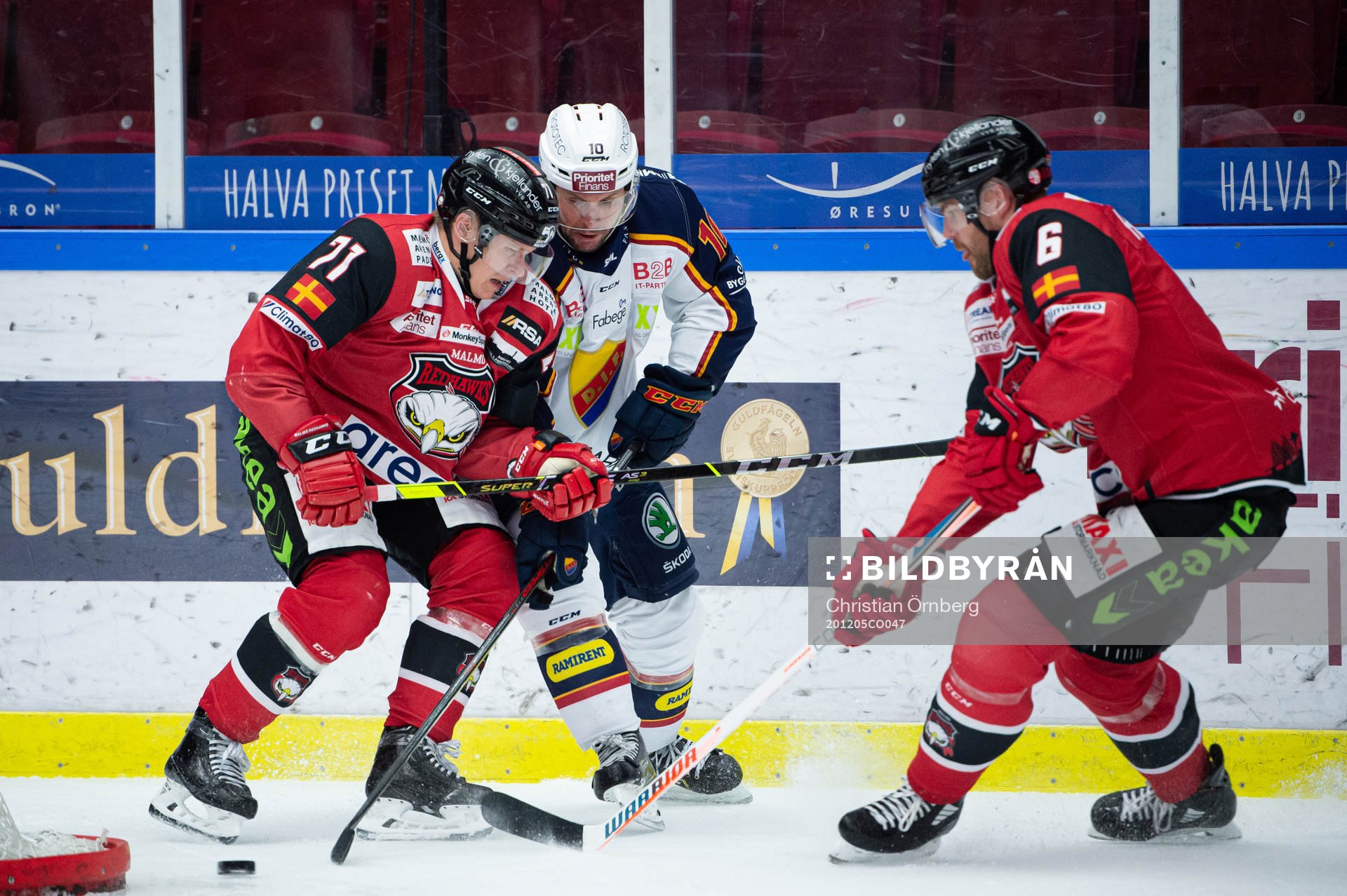 Djurgårdens Niclas Bergfors i en kamp mot Malmö Redhawks