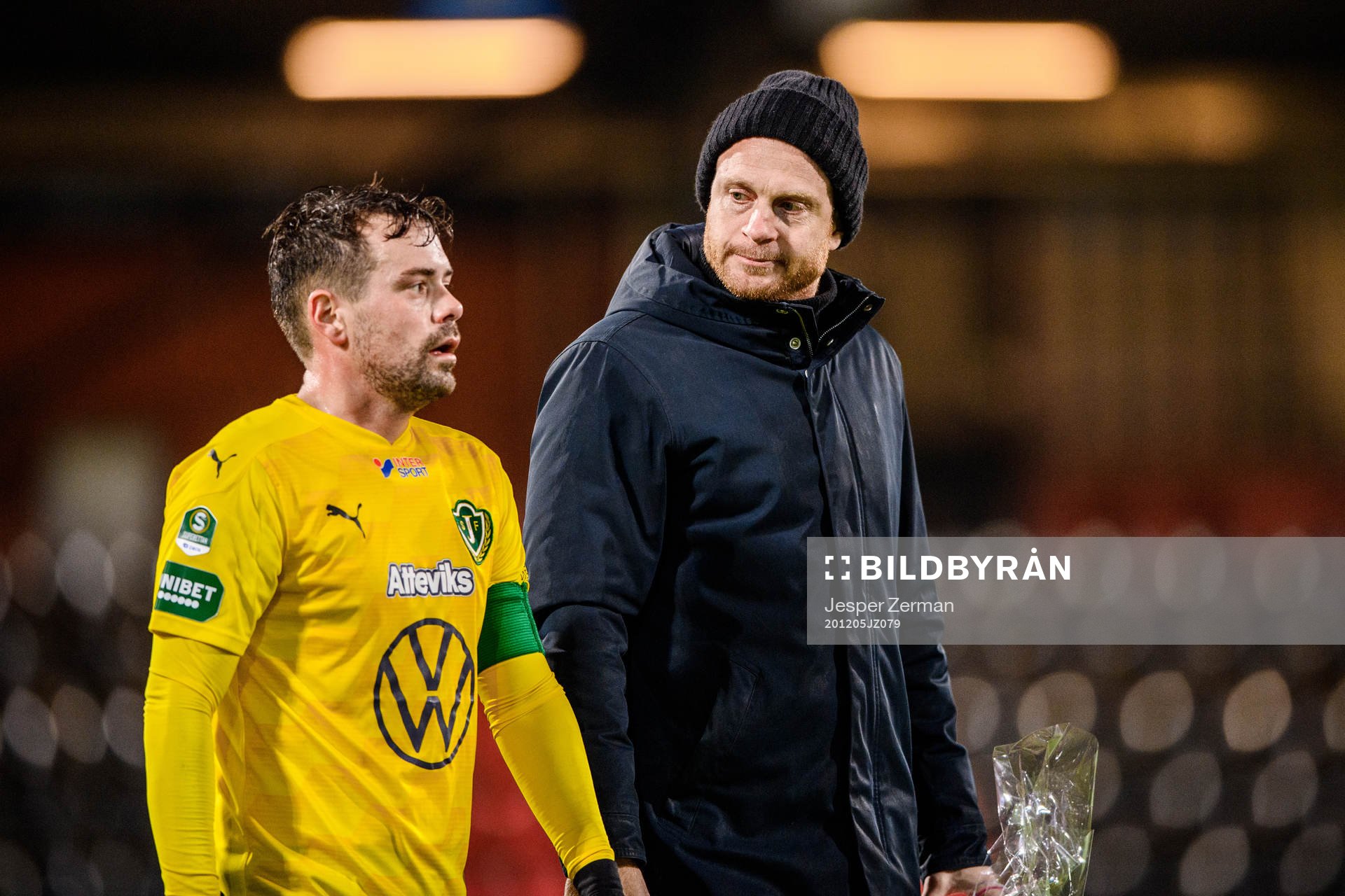 Jönköpings Fredric Fendrich och tränare Andreas
