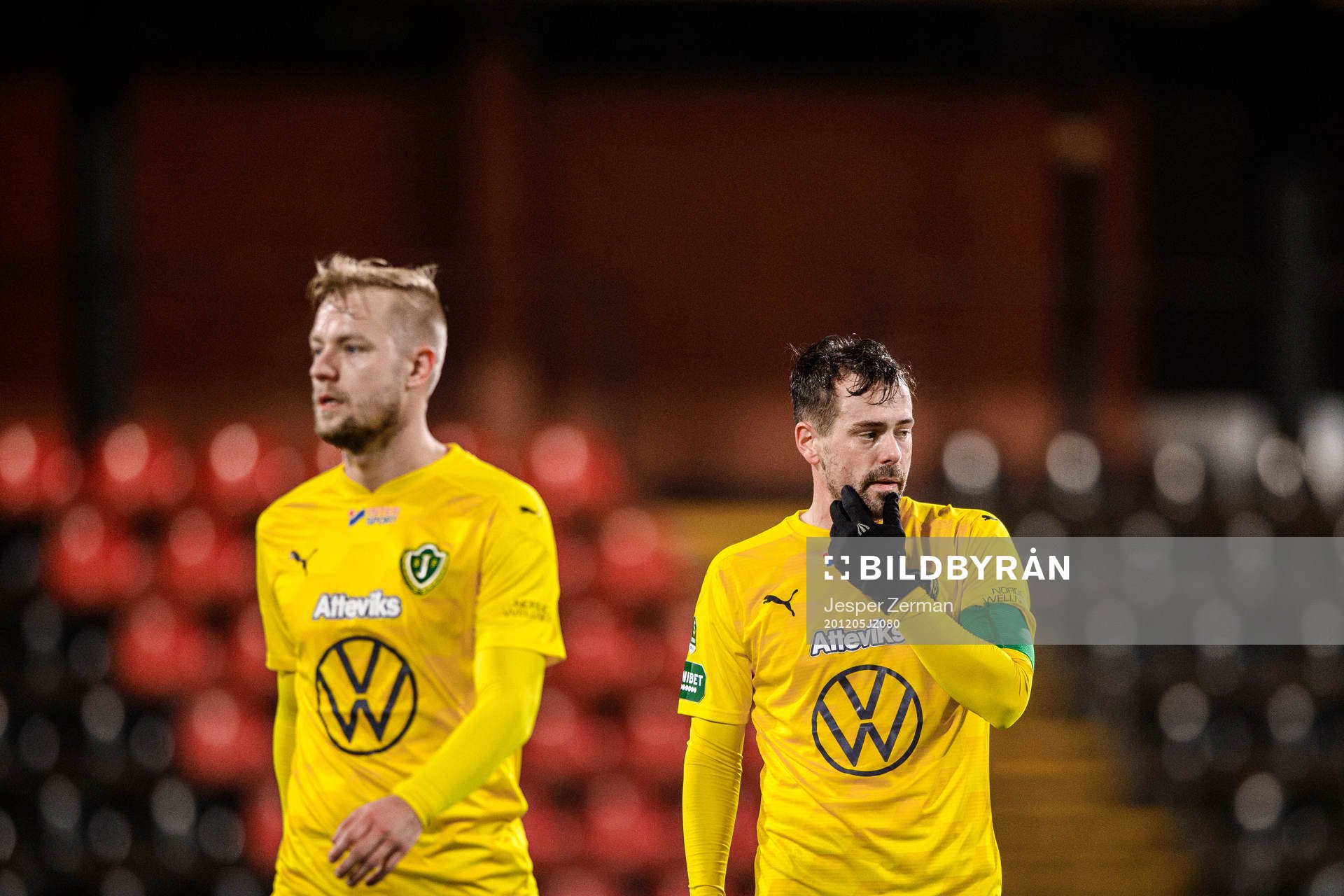 Jönköpings Sebastian Crona och Fredric Fendrich deppar