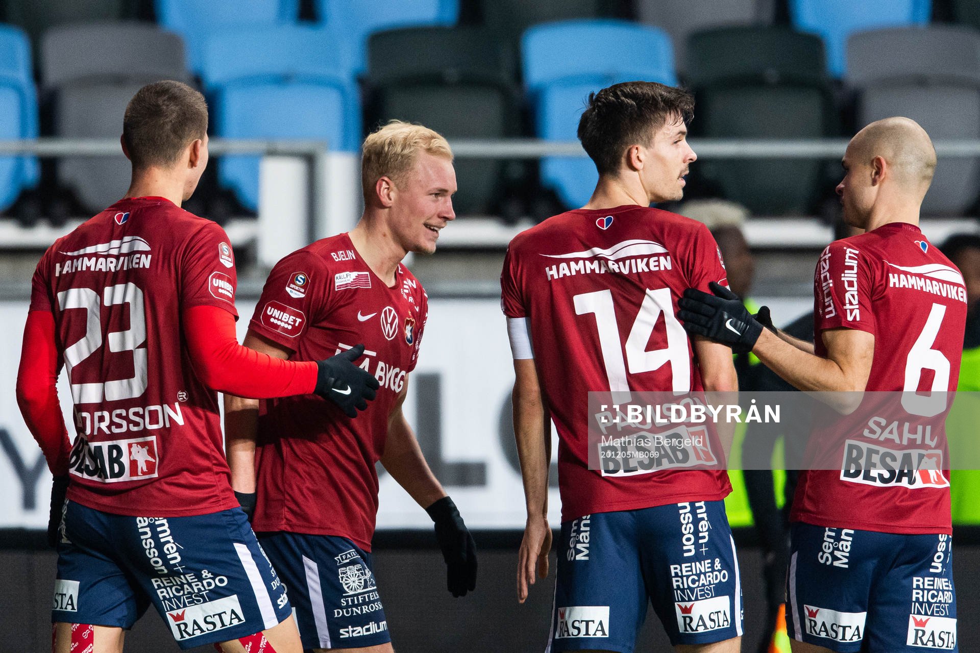 Örgrytes Adam Bergmark Wiberg (tvåa från vänster)