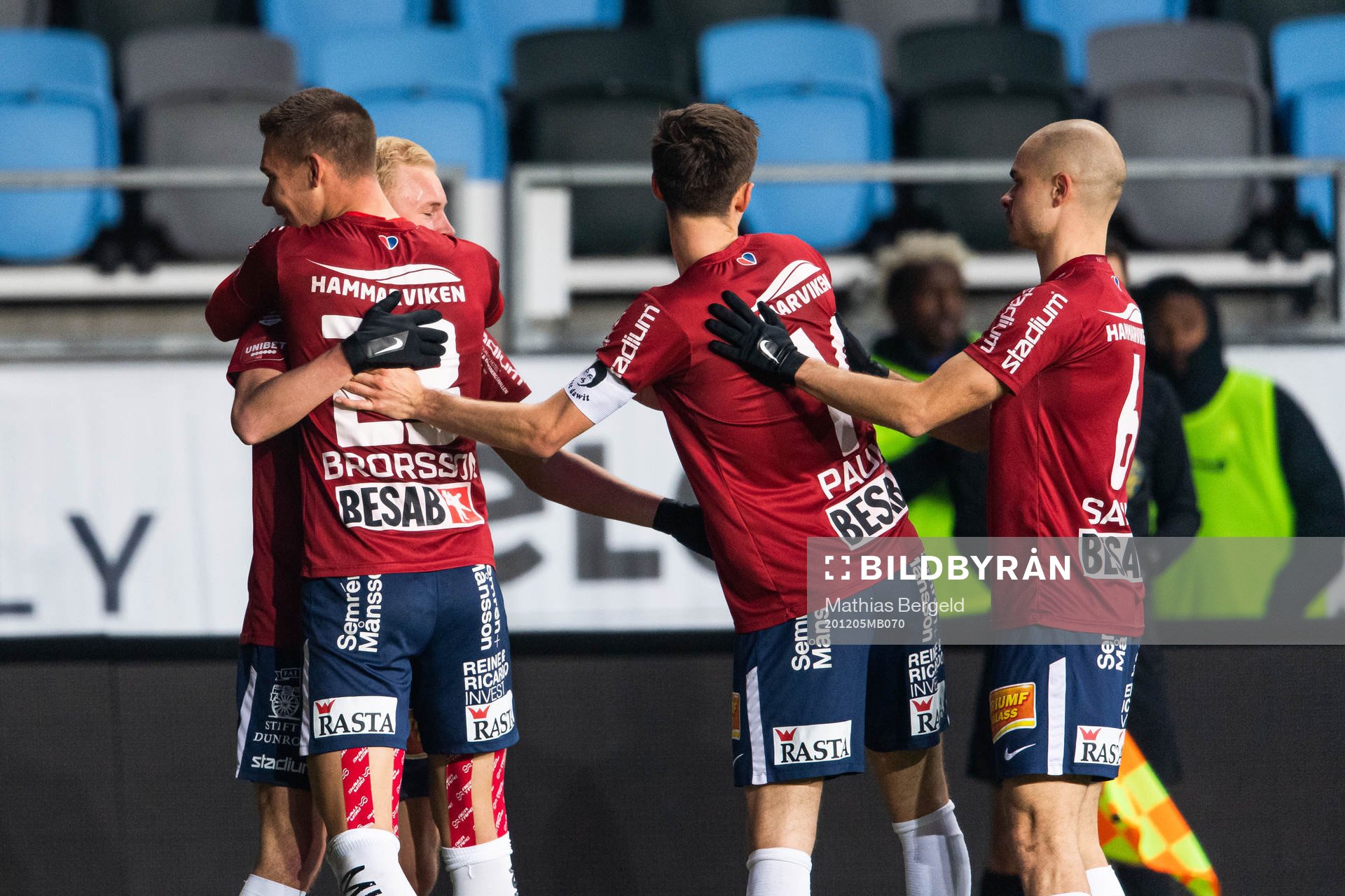 Örgrytes Adam Bergmark Wiberg (tvåa från vänster)