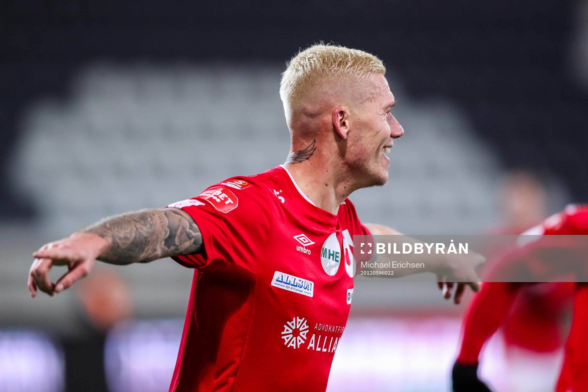 Degerfors Victor Edvardsen jublar