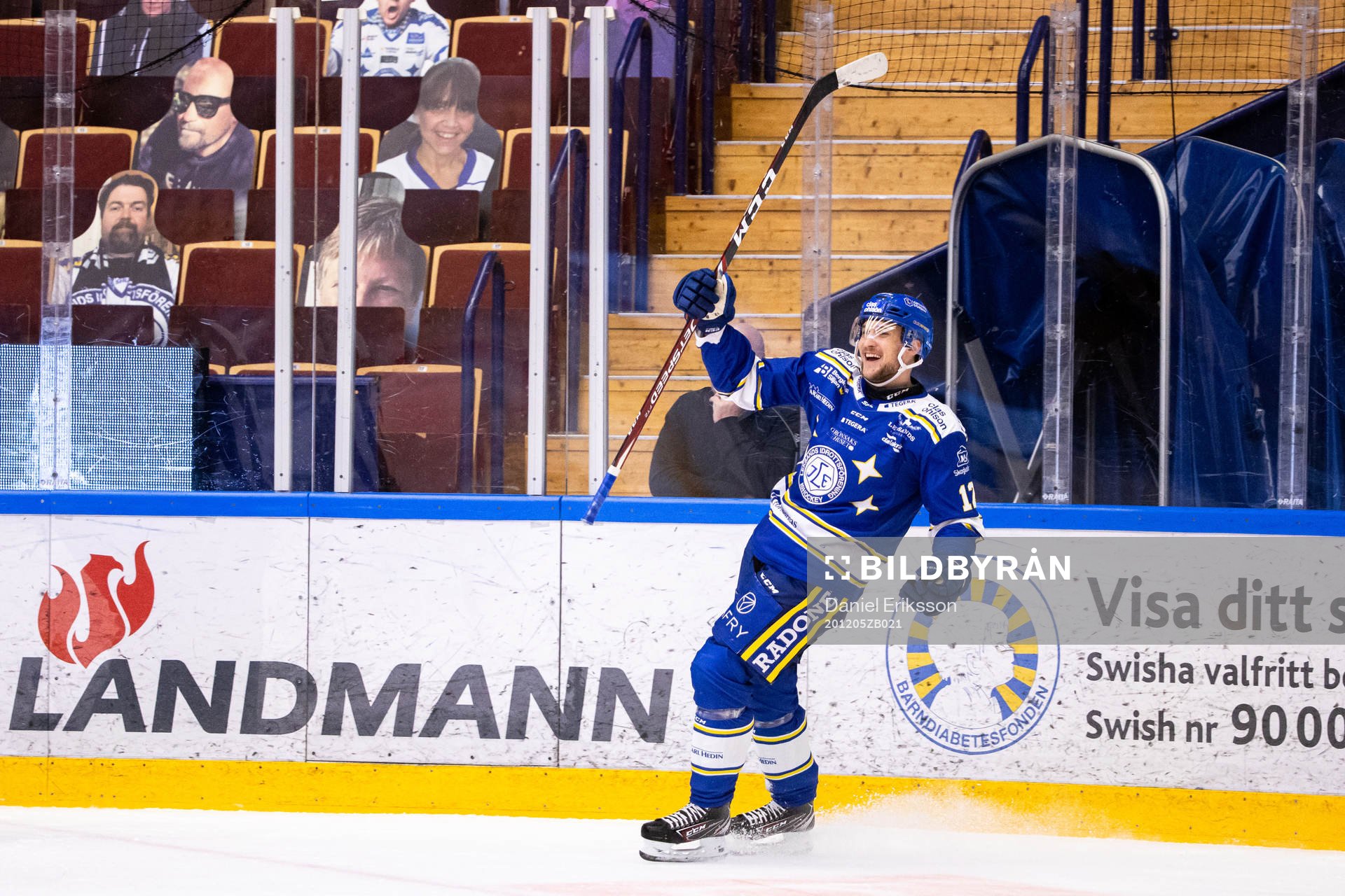 Leksands Fredrik Forsberg jublar
