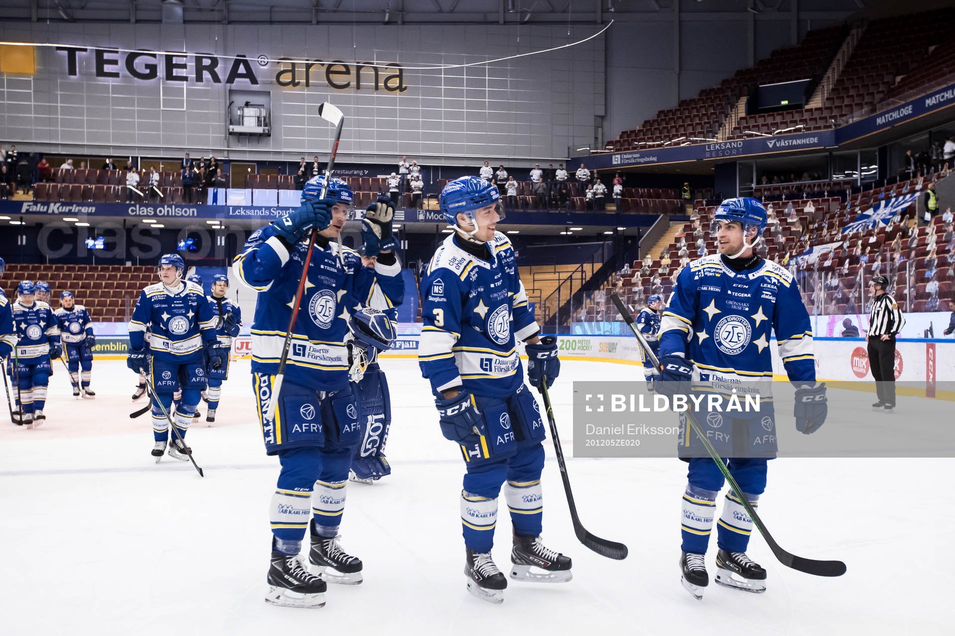 Leksands Martin Karlsson och August Berg och Oskar Lang