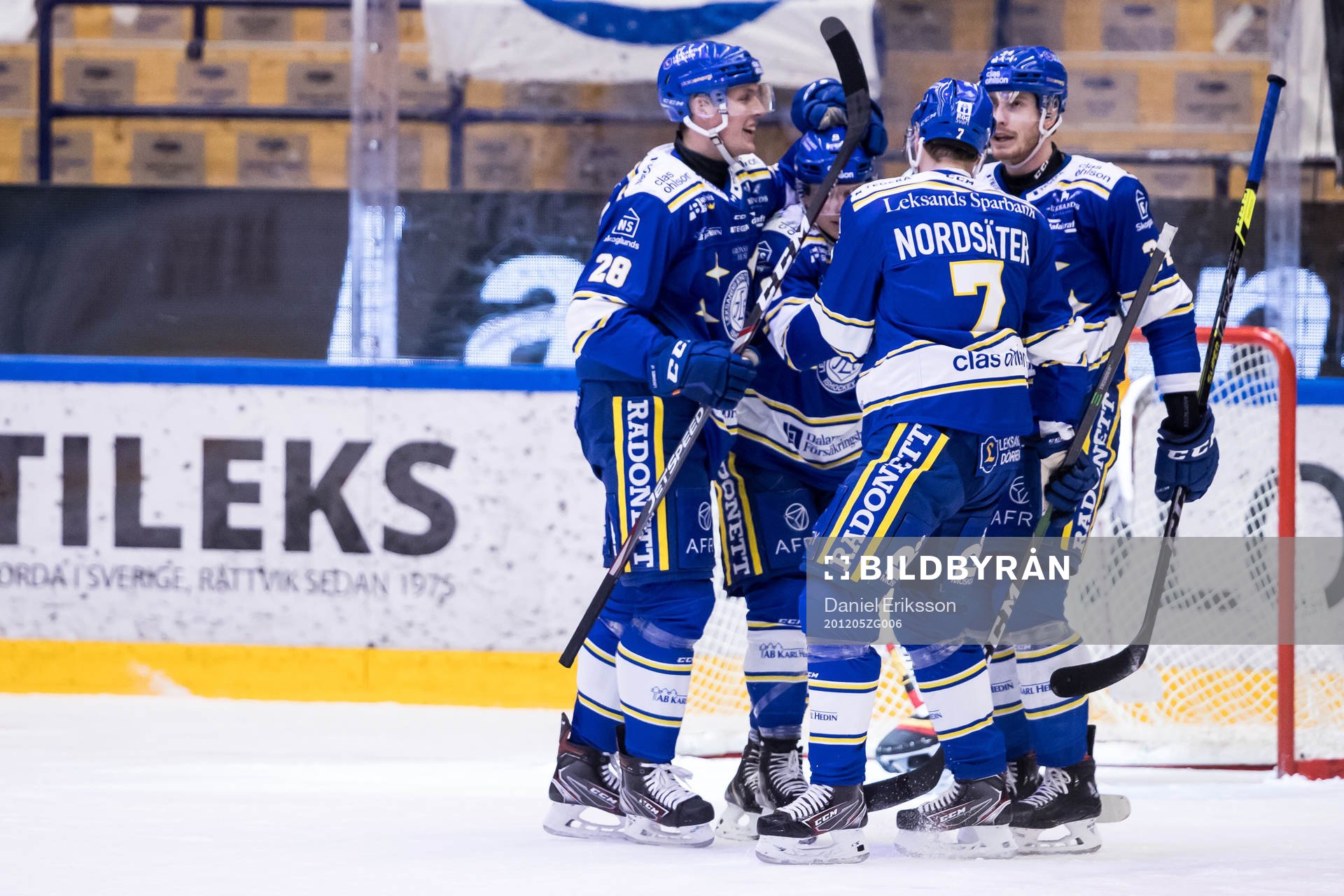 Leksands Patrik Zackrisson jublar