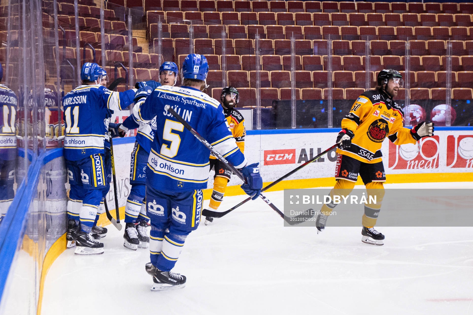 Leksands Jon Knuts, Calle Själin och Martin Karlsson jublar