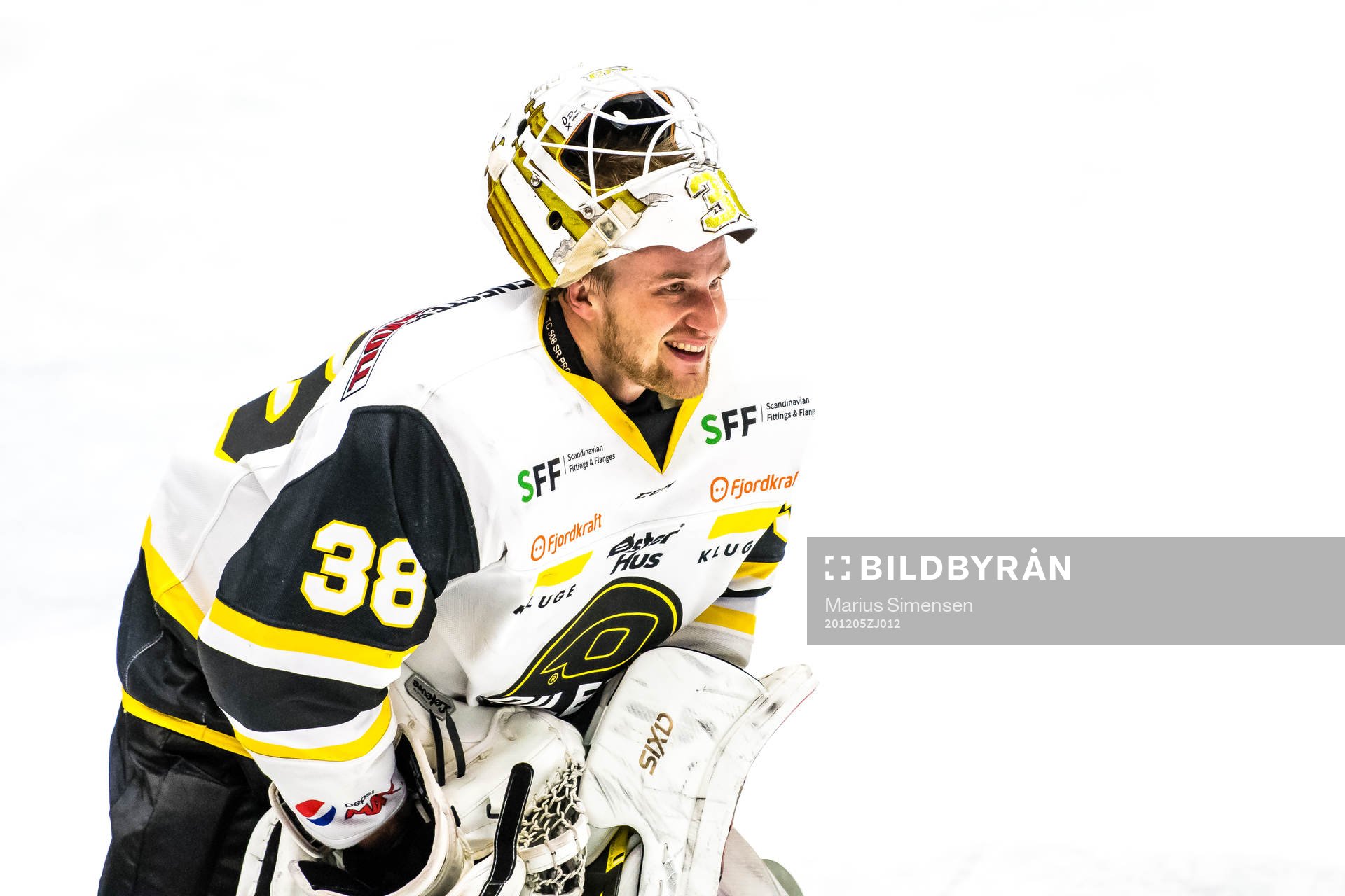 Goalkeeper Henrik Holm of Stavanger Oilers