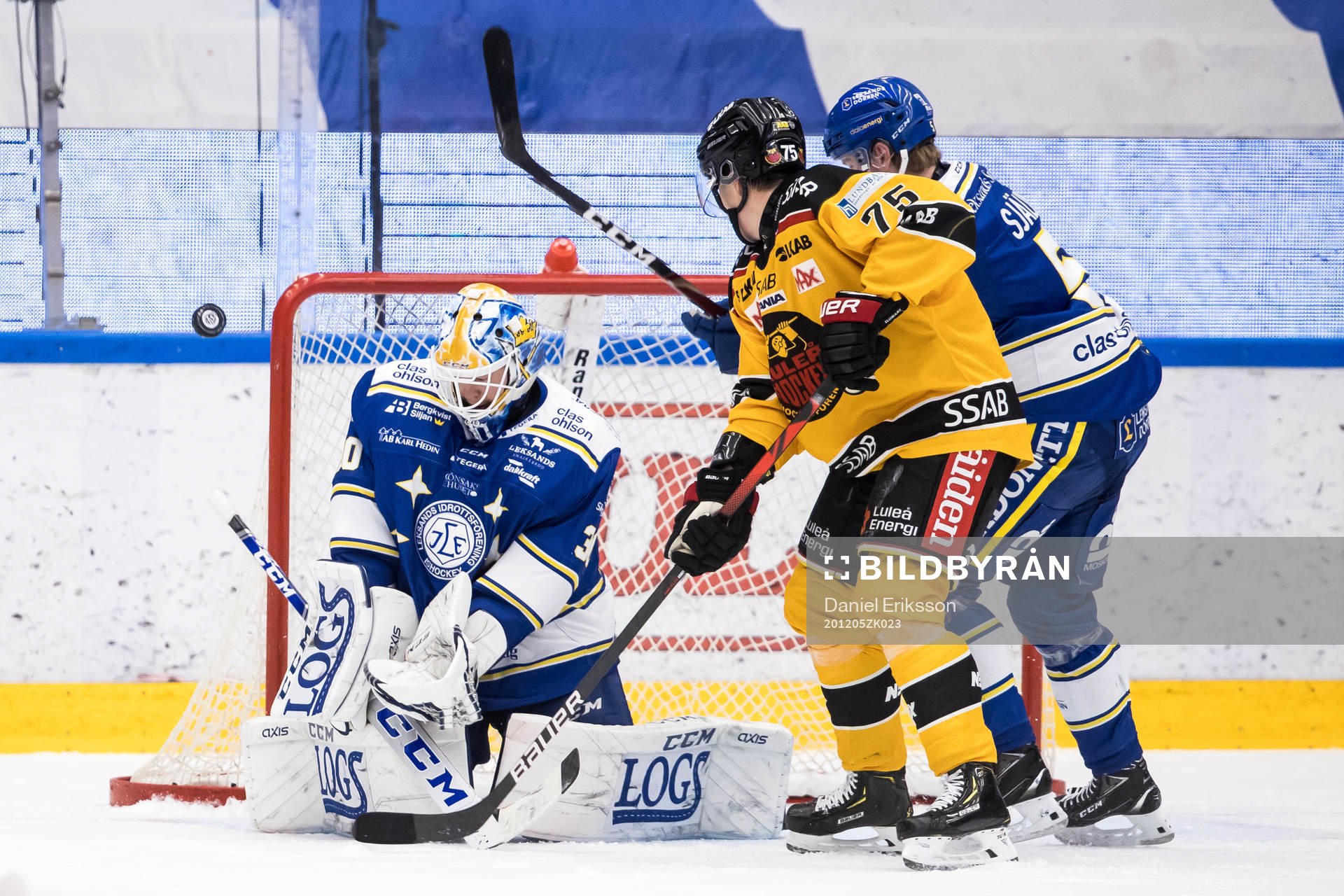 Luleås Arttu Ilomäki oroar framför Leksands målvakt