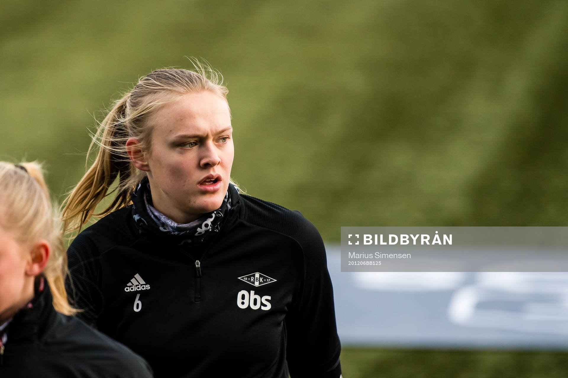 Elin Åhgren Sørum of Rosenborg warms up