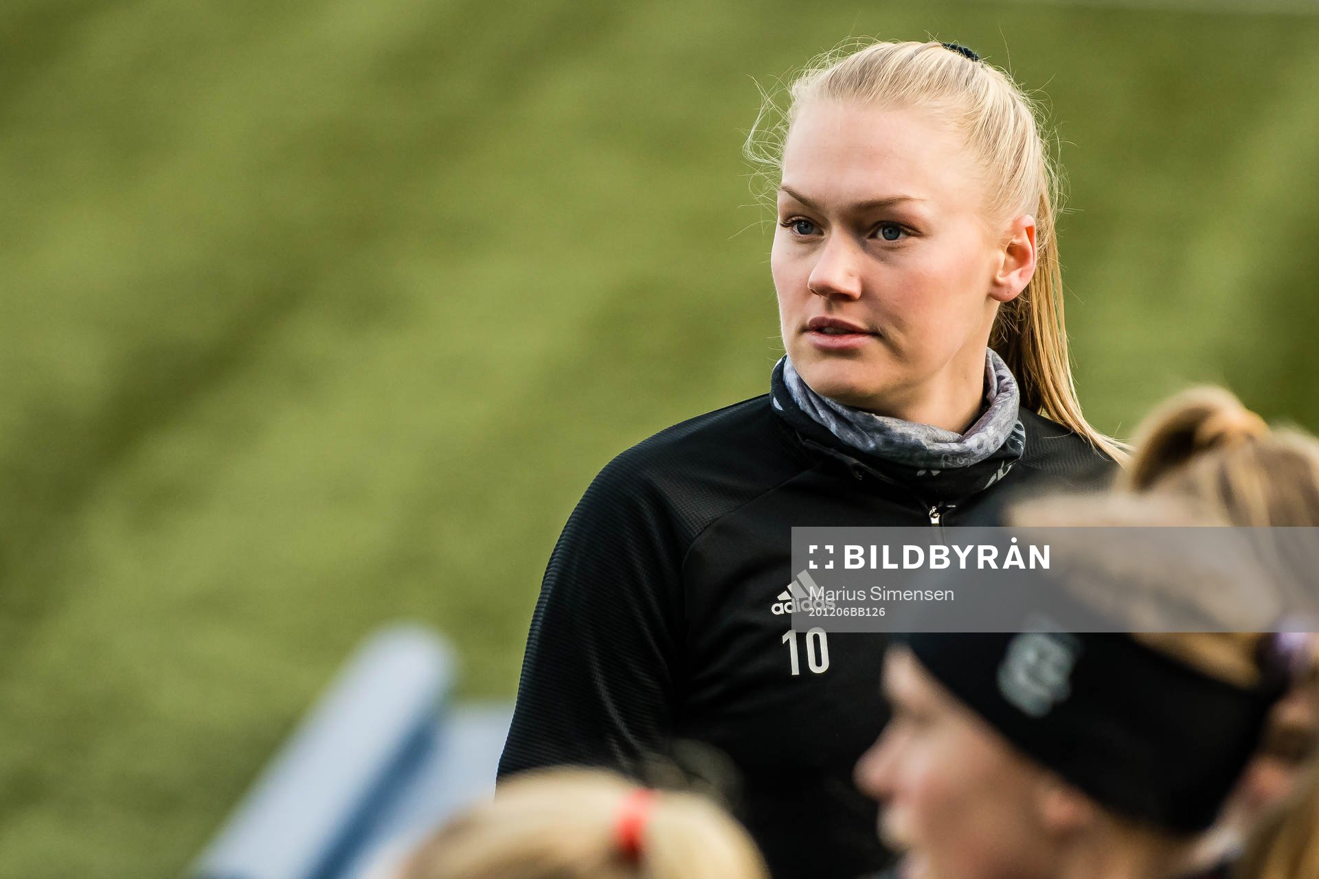 Marit Clausen of Rosenborg warms up