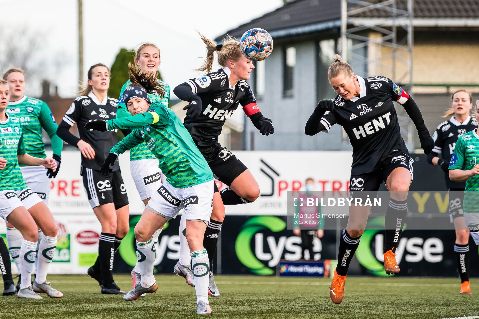 Tuva Hansen of Klepp, Marit Clausen of Rosenborg and