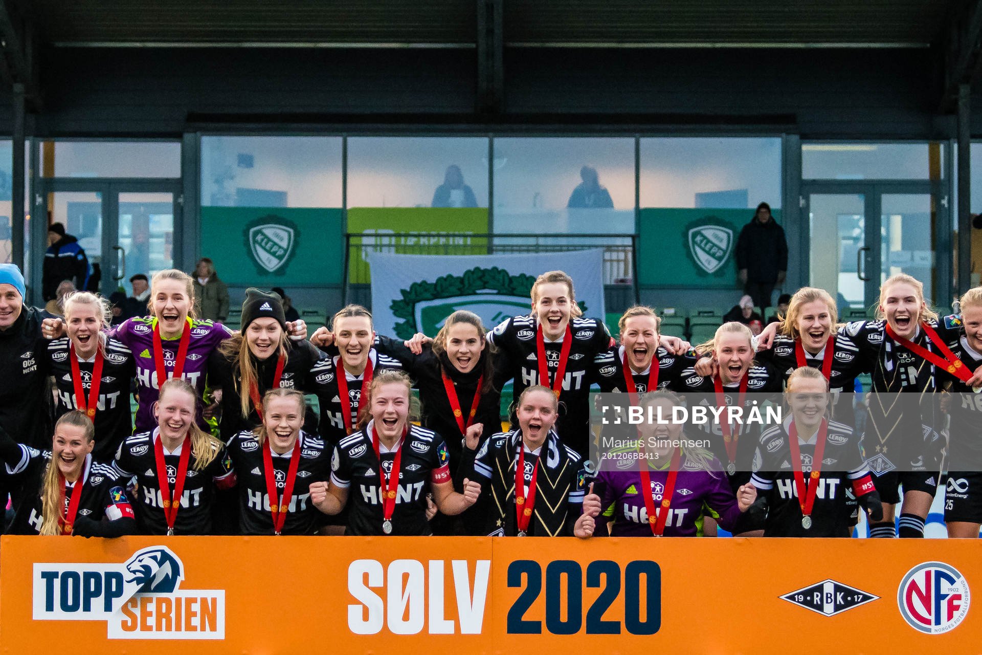 Players of Rosenborg celebrates