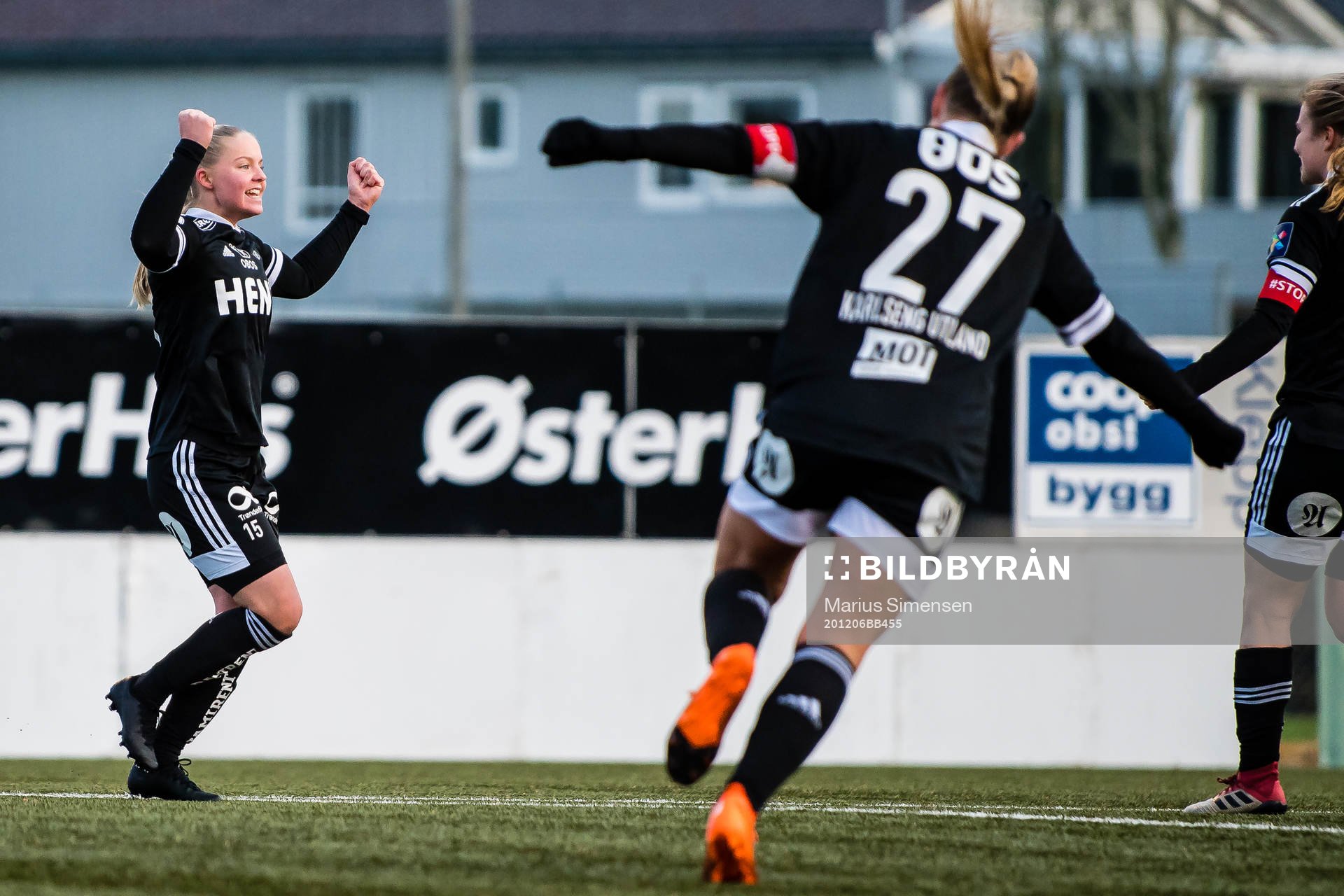 Celine Emilie Nergård of Rosenborg celebrates