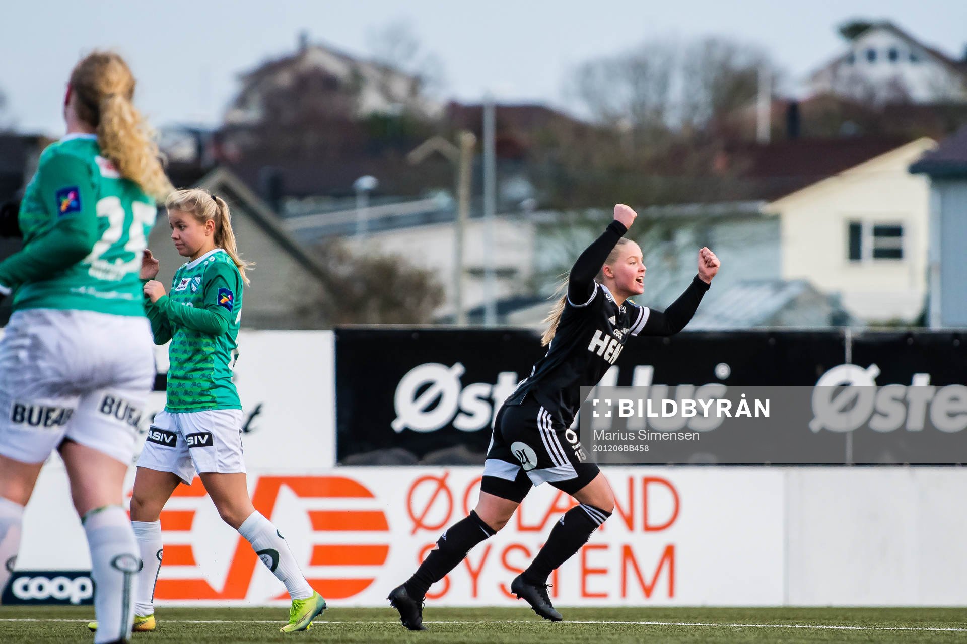 Celine Emilie Nergård of Rosenborg celebrates