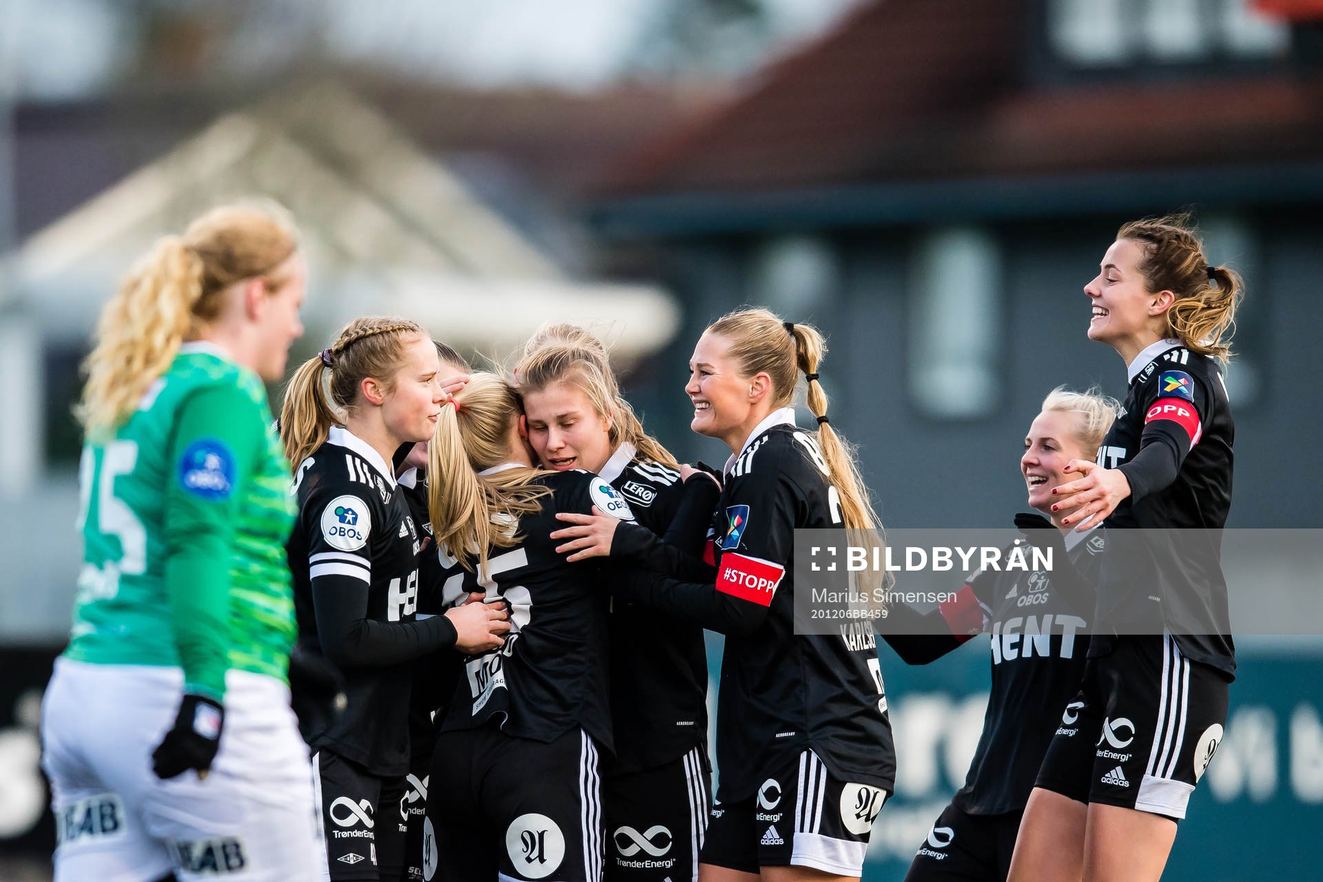 Celine Emilie Nergård of Rosenborg celebrates