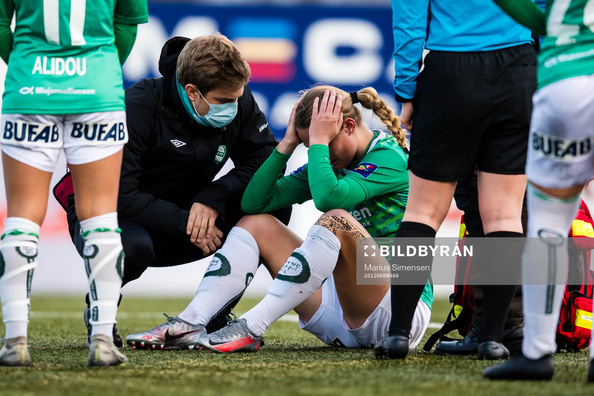 Marthine Østenstad of Klepp in pain