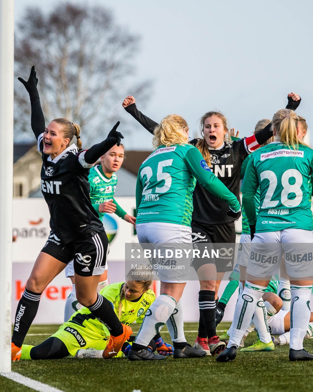 Lisa-Marie Karlseng Utland of Rosenborg celebrates